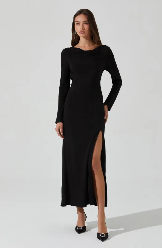 Decima Cowl Neck Maxi Dress sold by Astr