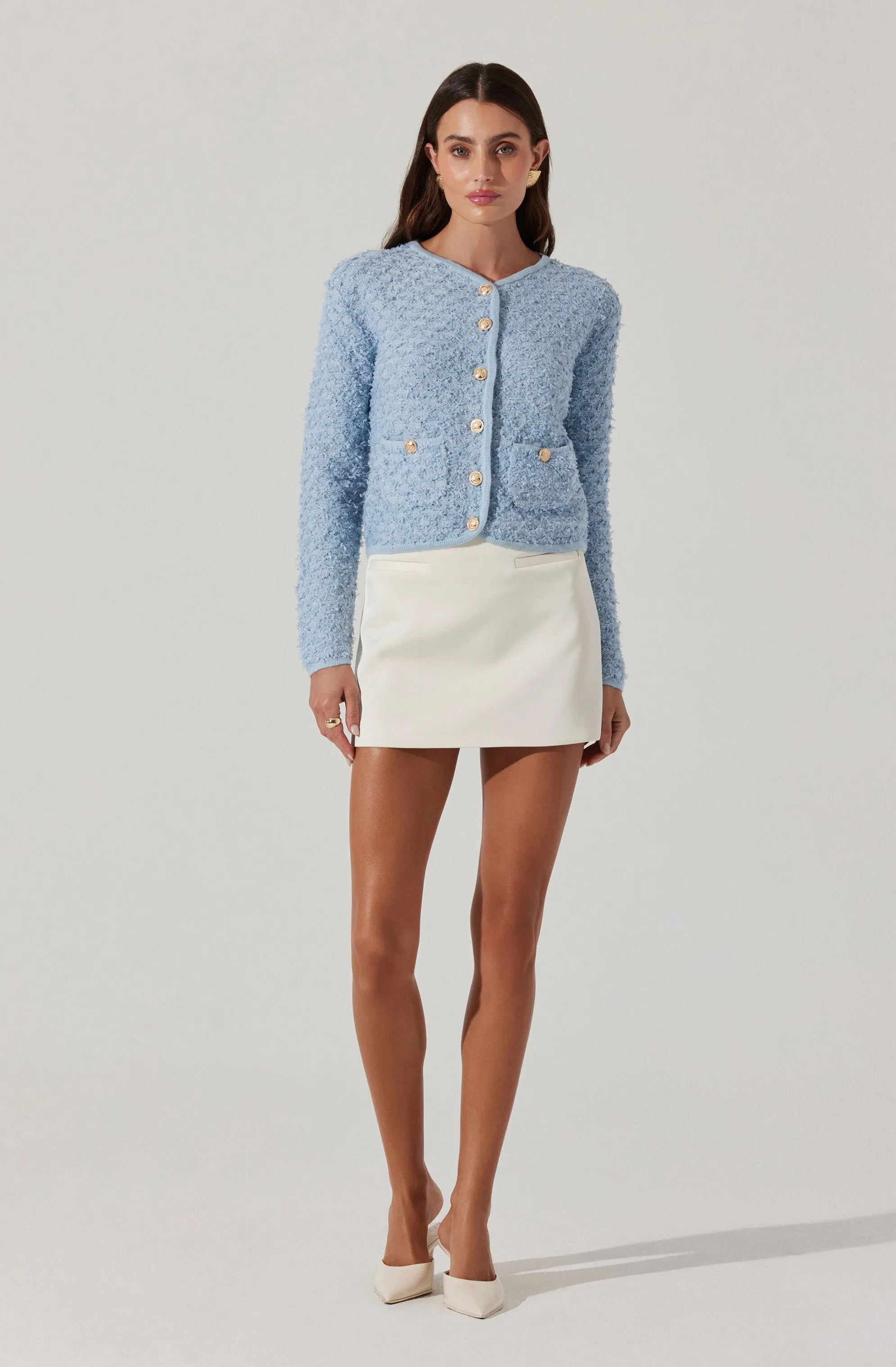 Textured Patch Pocket Cardigan sold by Astr product image thumbnail 3