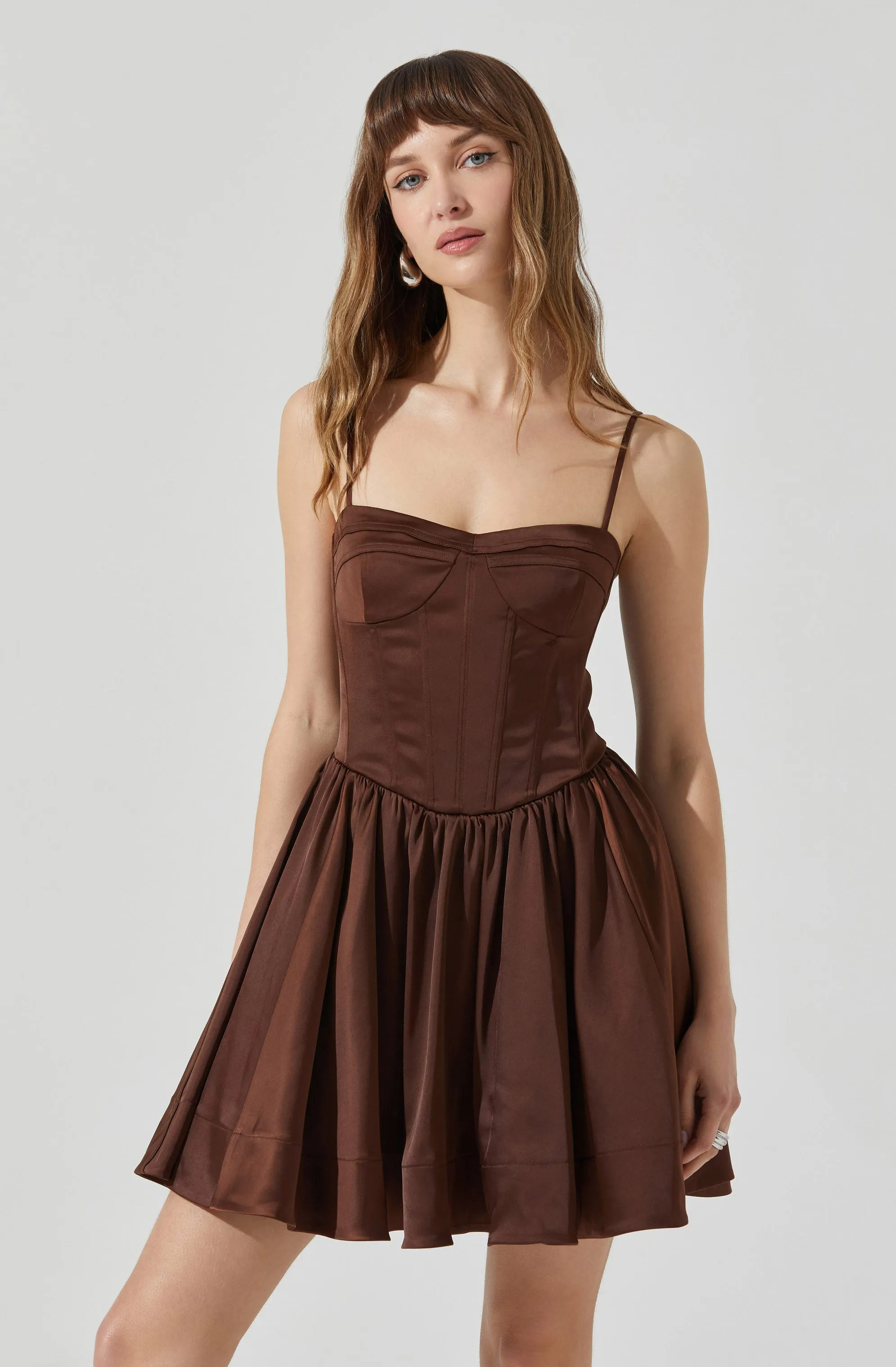 Linelly Bustier Mini Skater Dress sold by Astr