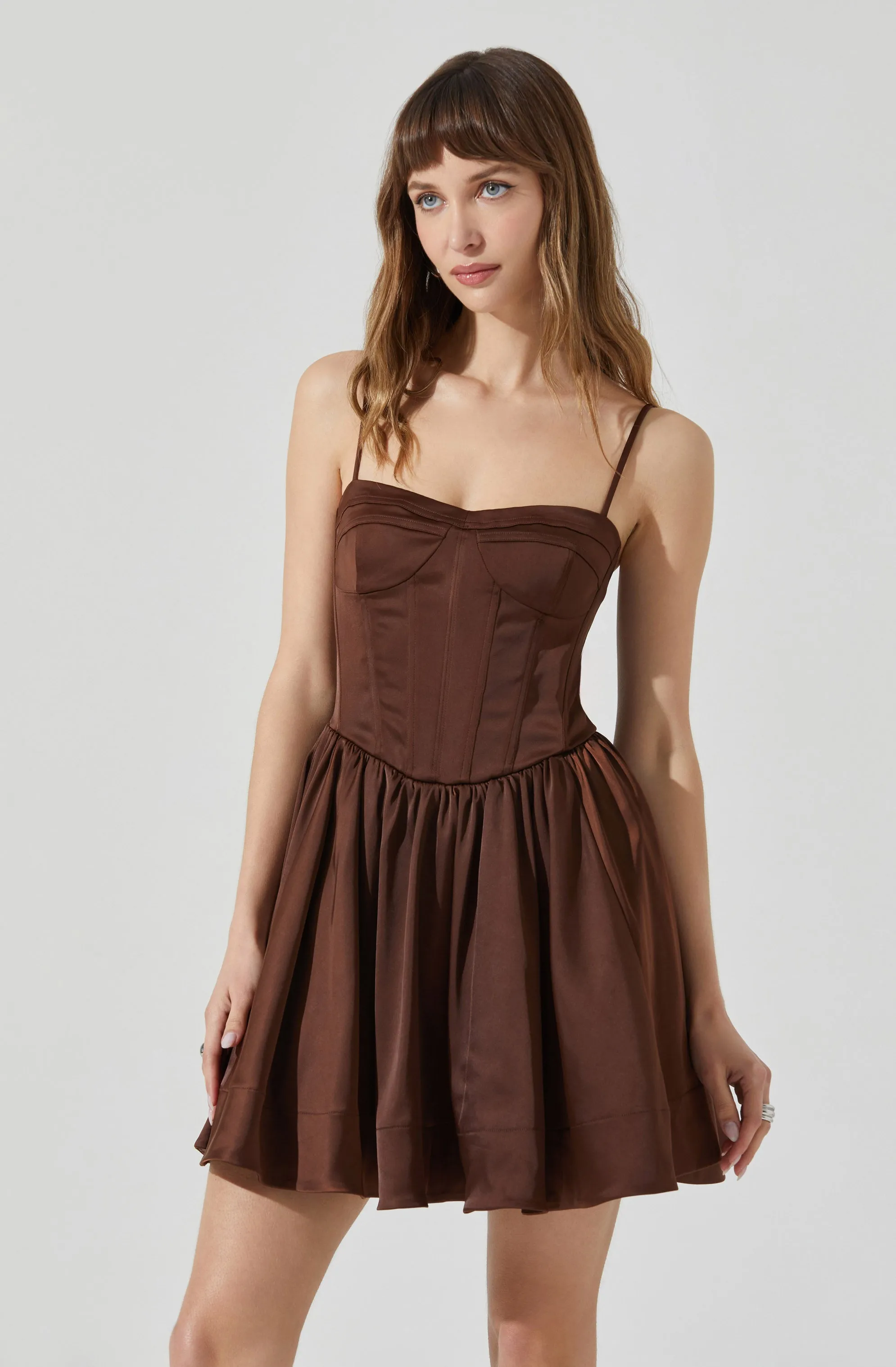 Linelly Bustier Mini Skater Dress sold by Astr product image thumbnail 3