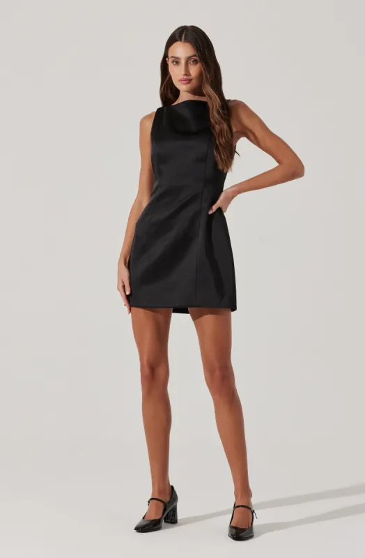 Alisanne Satin Mini Dress sold by Astr