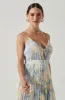 Loralee Pleated Floral Midi Dress sold by Astr