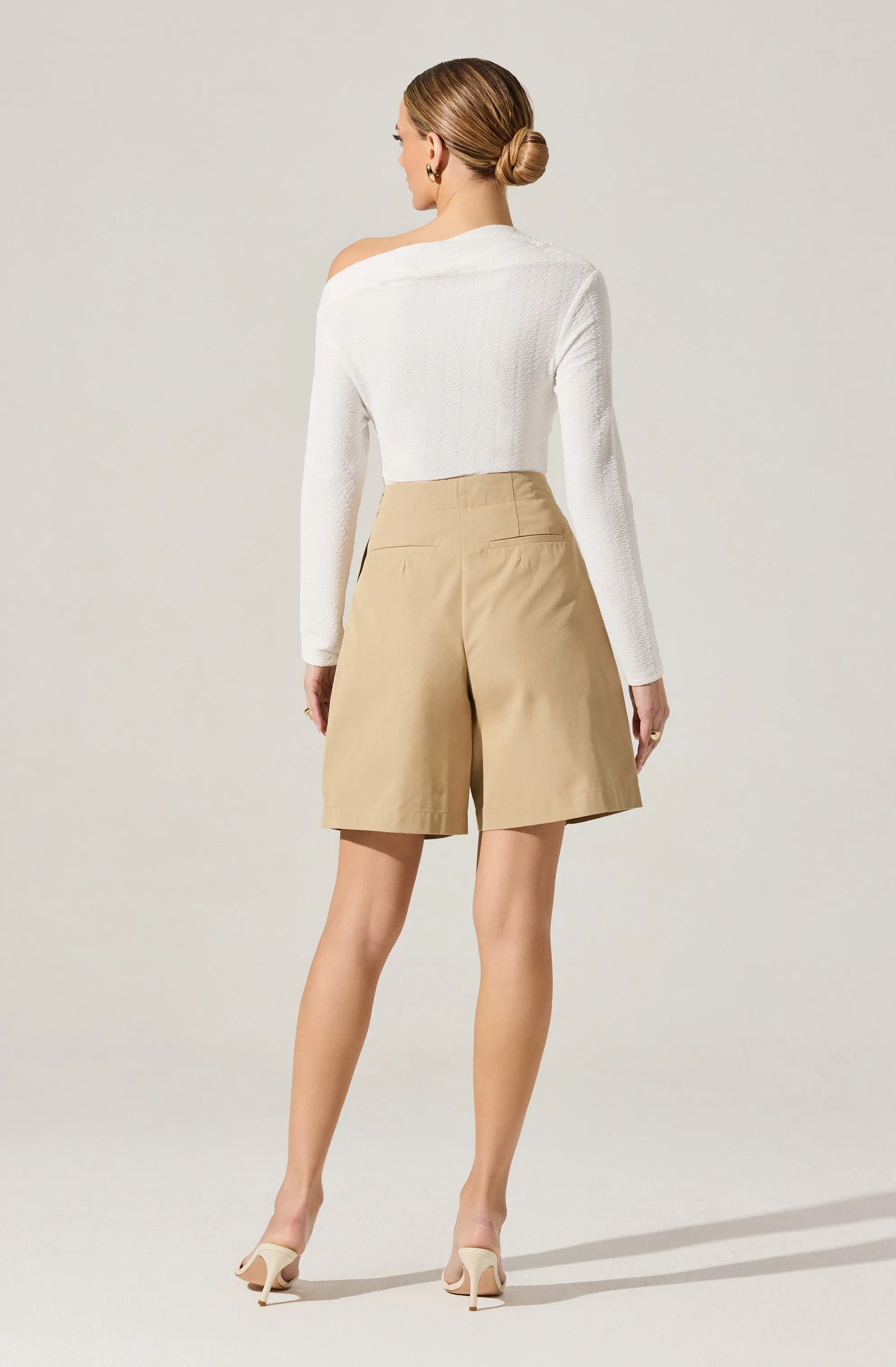 Tailored Pleated Bermuda Shorts sold by Astr product image thumbnail 5