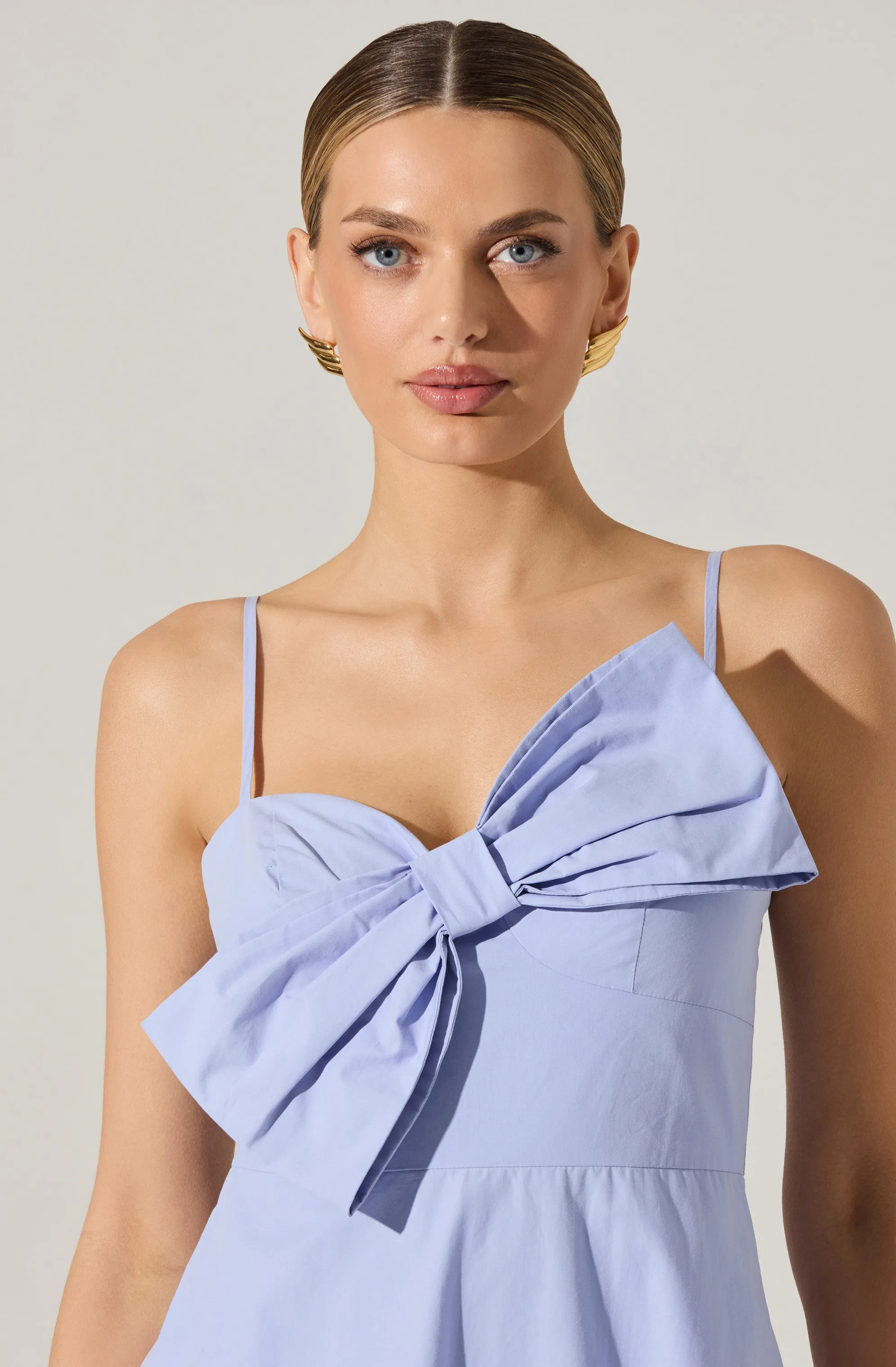 Asymmetrical Bow Midi Dress sold by Astr product image thumbnail 3