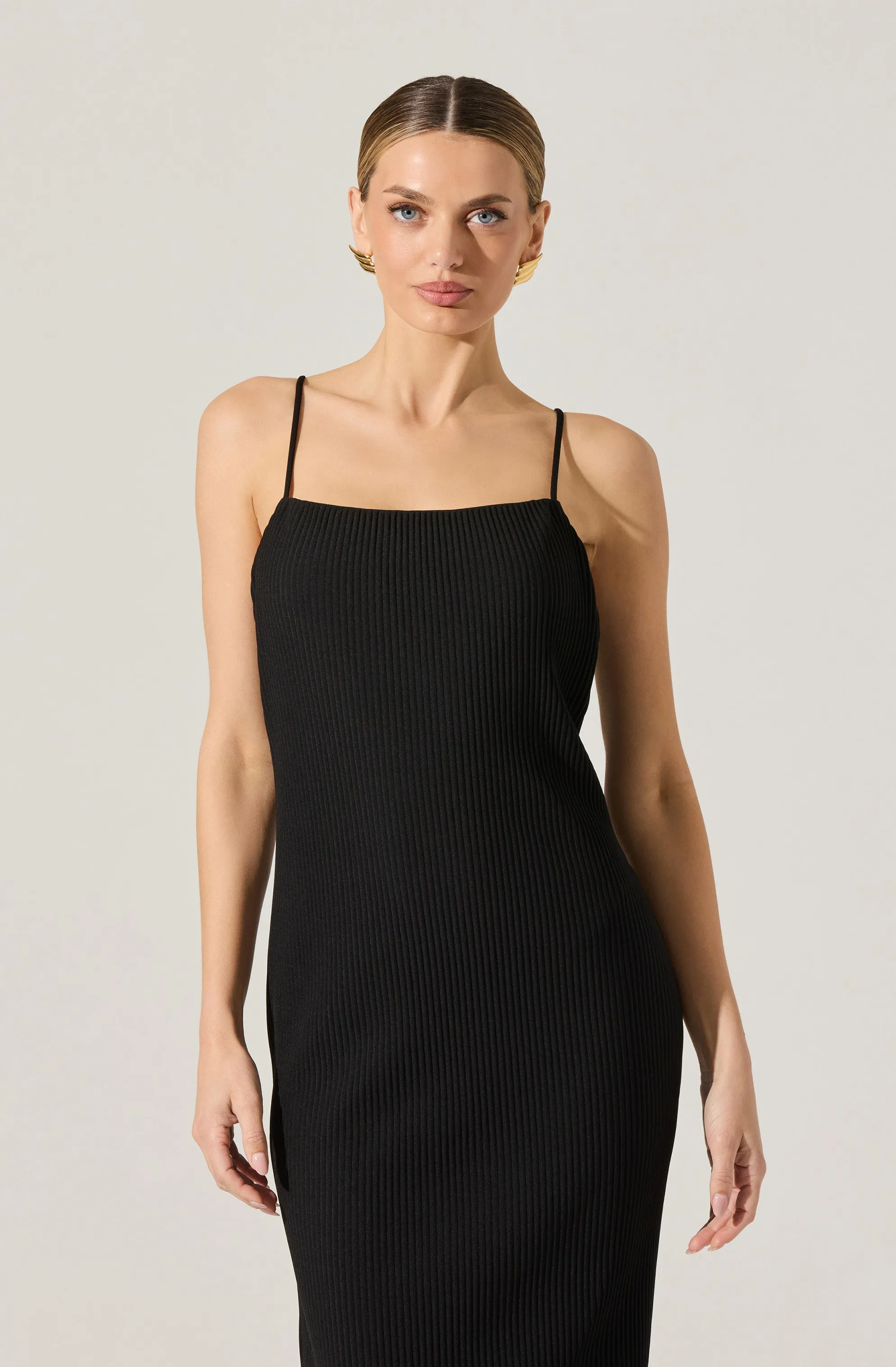 Ribbed Midi Dress & Shrug Set sold by Astr product image thumbnail 3