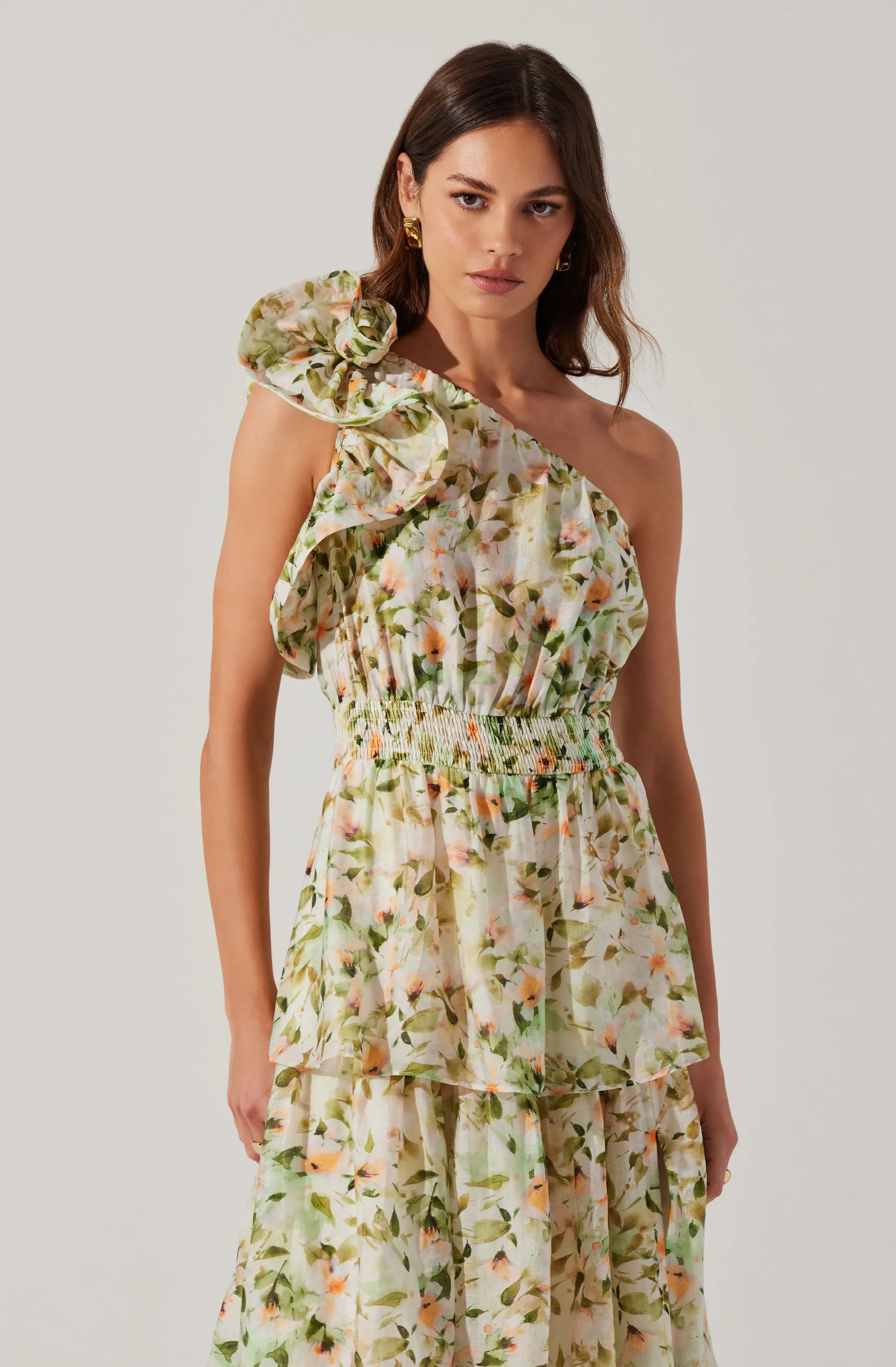 Imelda One Shoulder Floral Maxi Dress sold by Astr product image thumbnail 2