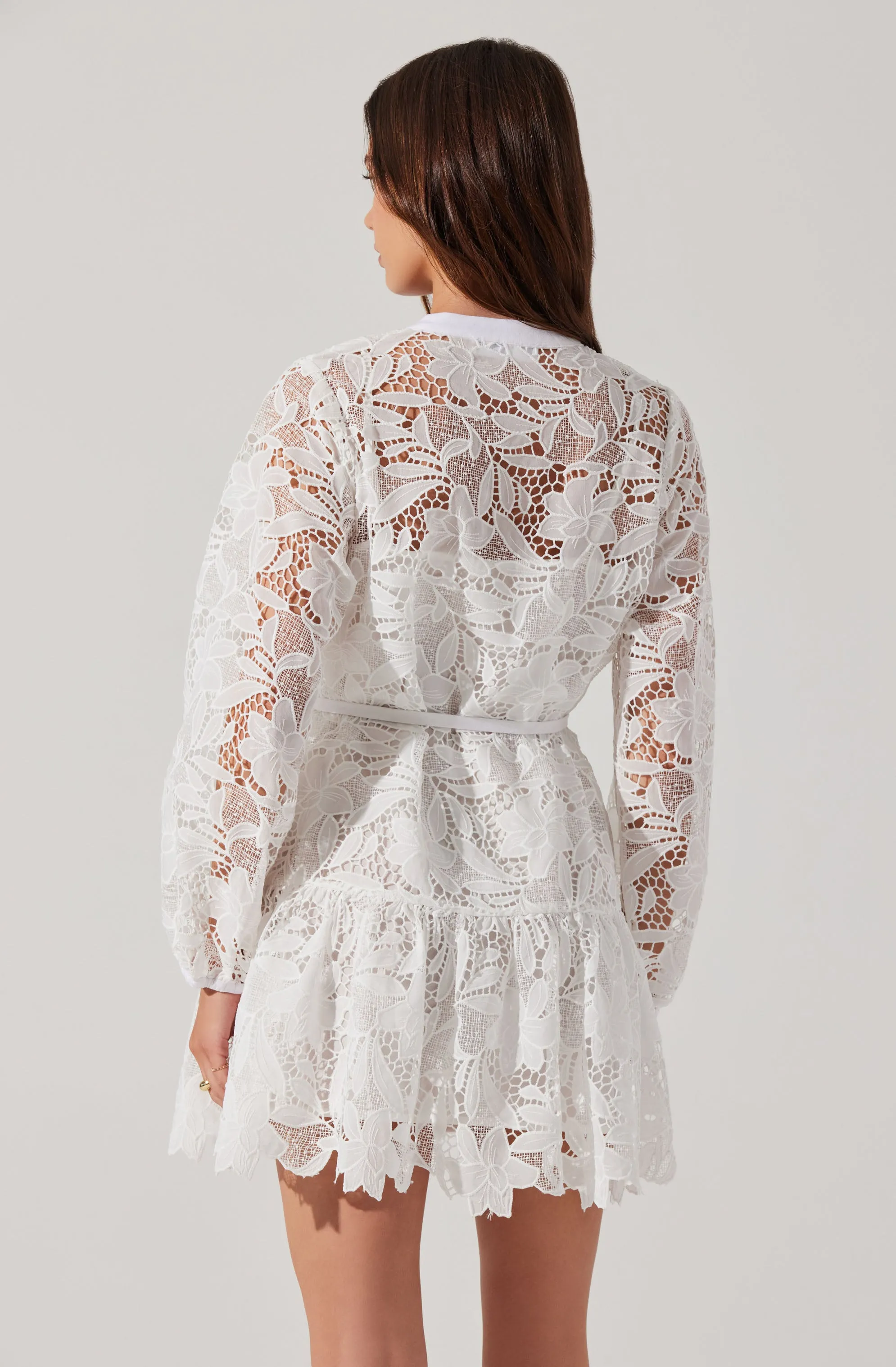 Celie Crochet Lace Mini Dress sold by Astr product image thumbnail 4