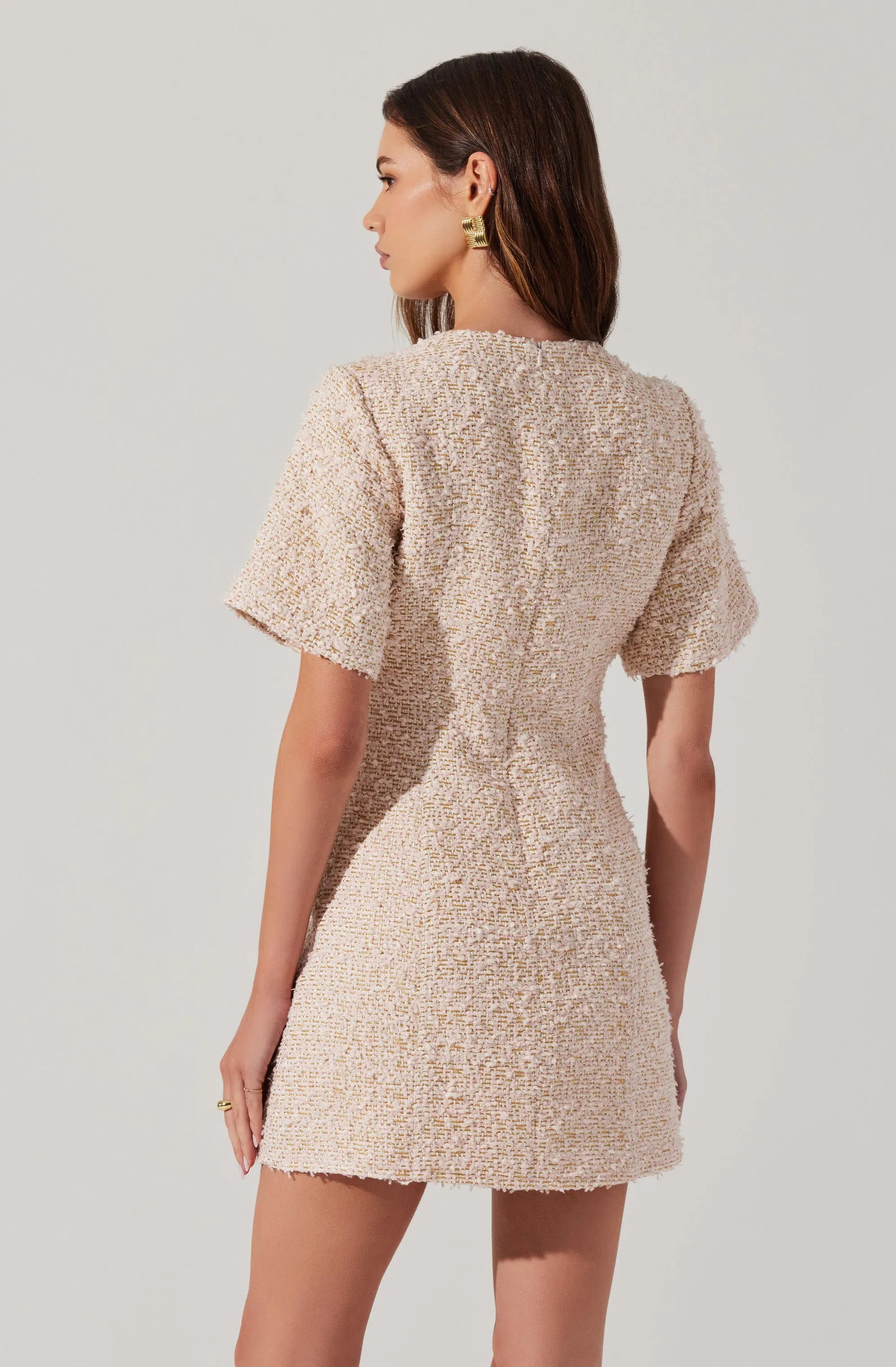 Portilla Tweed Mini Dress sold by Astr product image thumbnail 4