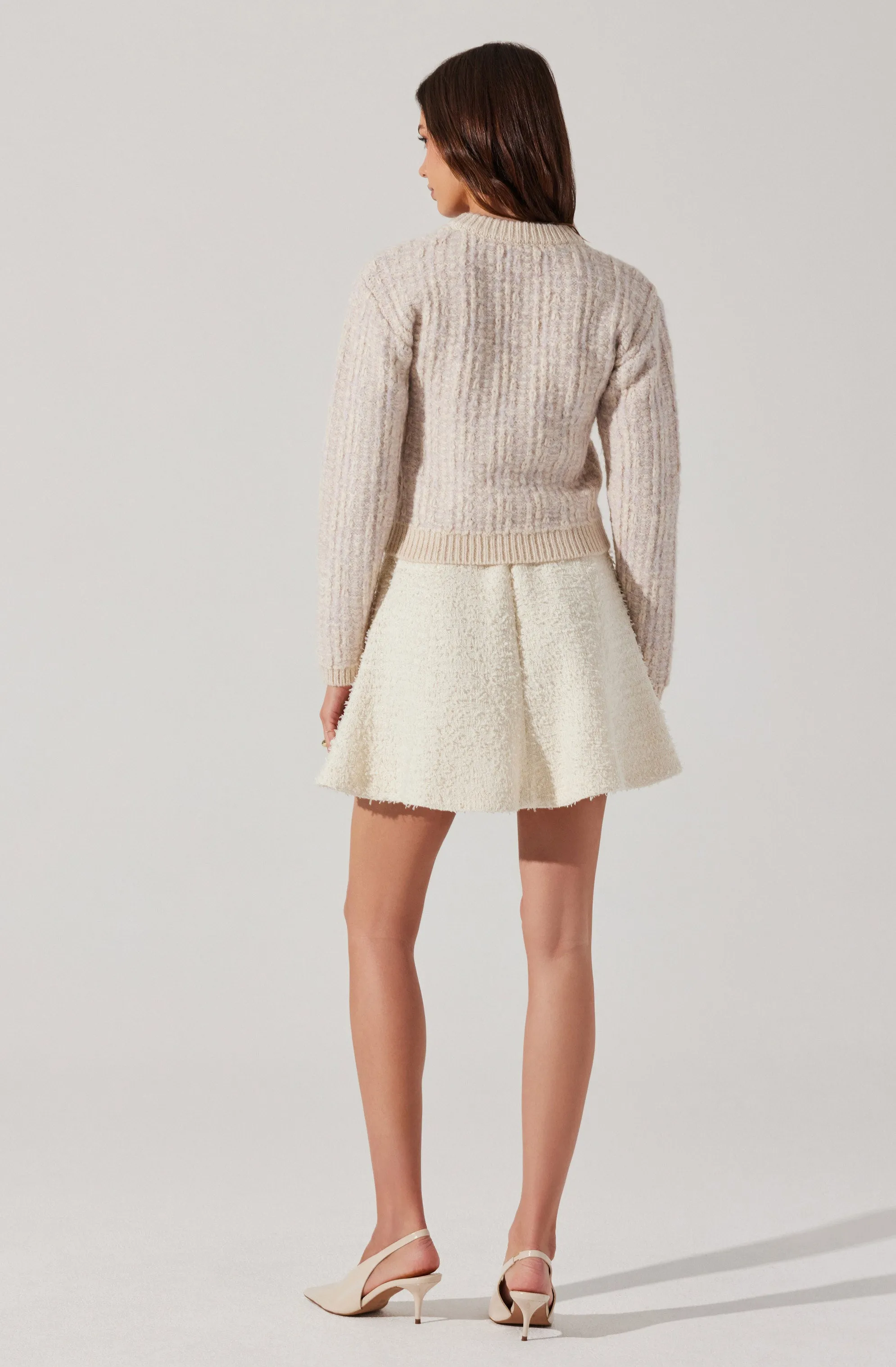 Kiona Tweed Mini Skirt sold by Astr product image thumbnail 4