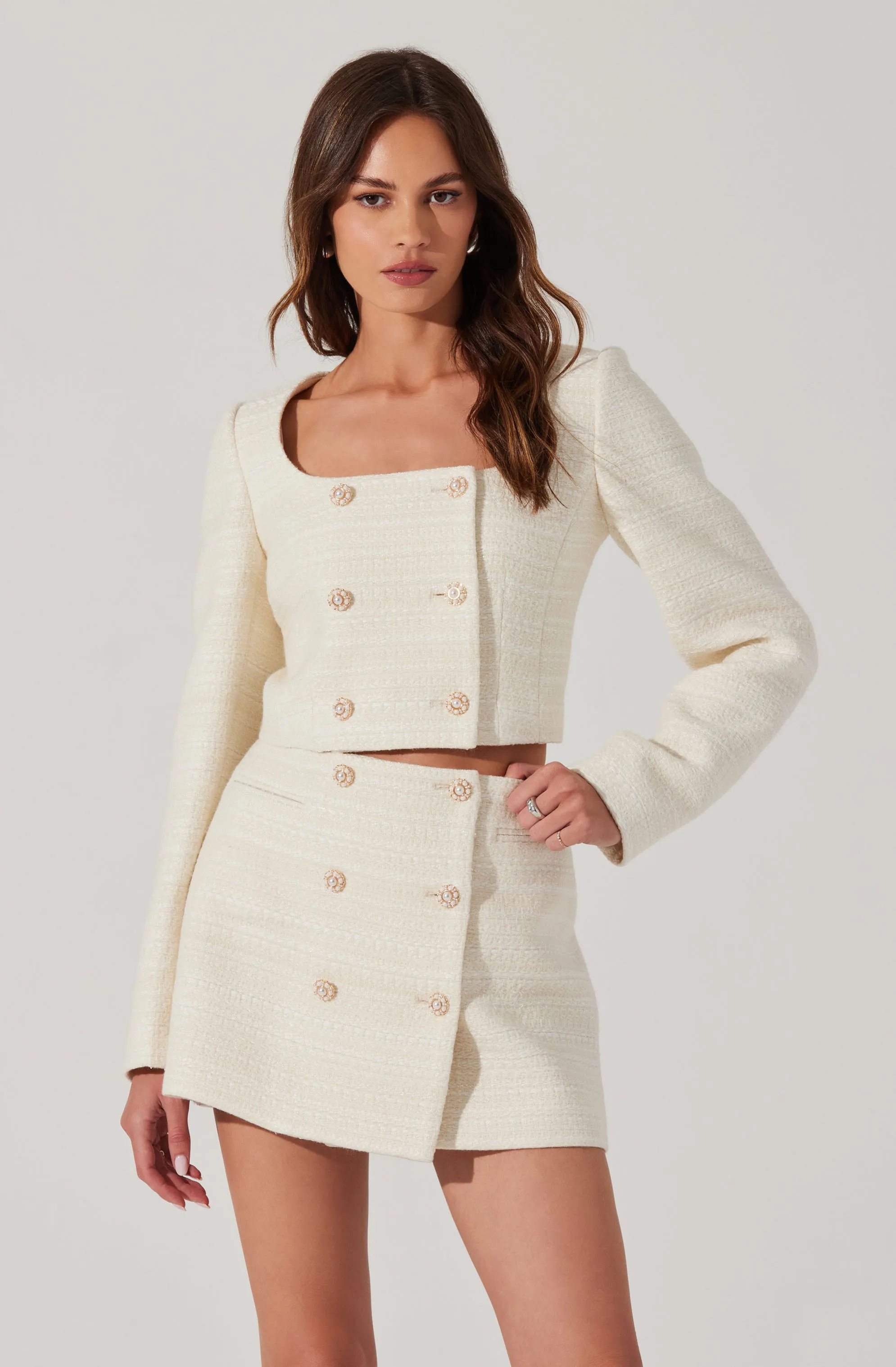 Rosario Tweed Mini Skirt sold by Astr product image thumbnail 3