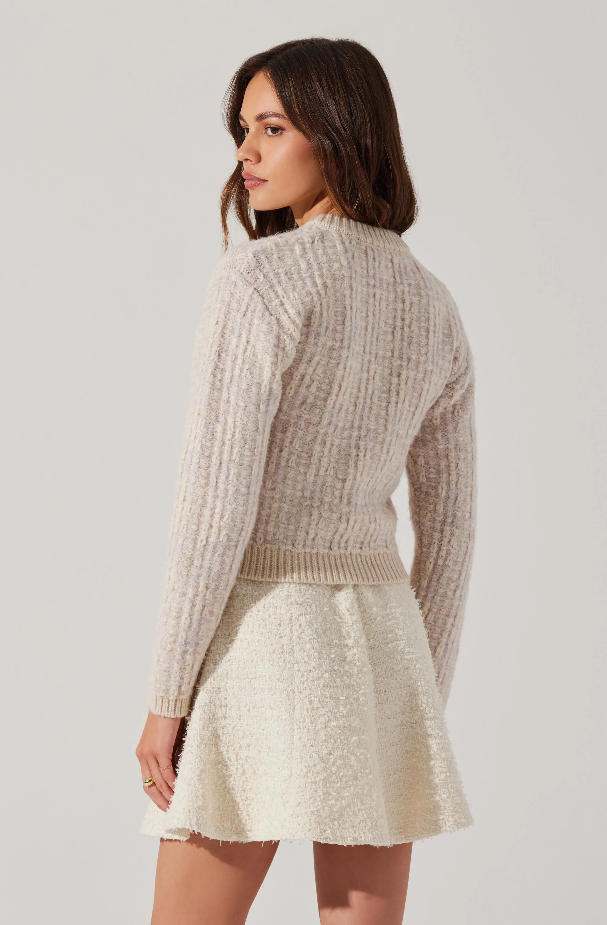 Leyla Contrast Trim Cardigan sold by Astr product image thumbnail 4