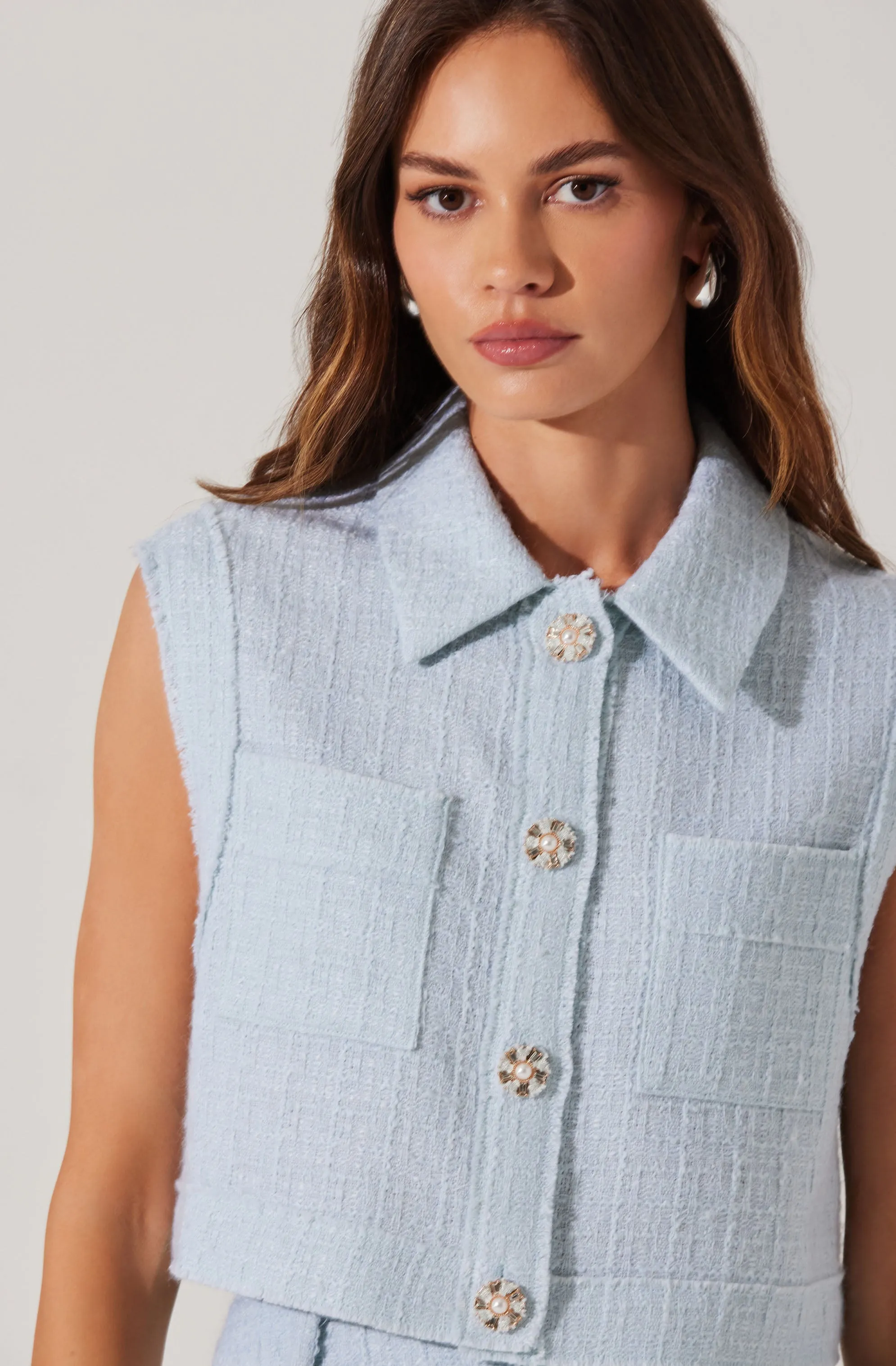 Jhene Tweed Sleeveless Top sold by Astr product image thumbnail 3