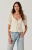 Cherian Floral Appliqué Lace Top sold by Astr