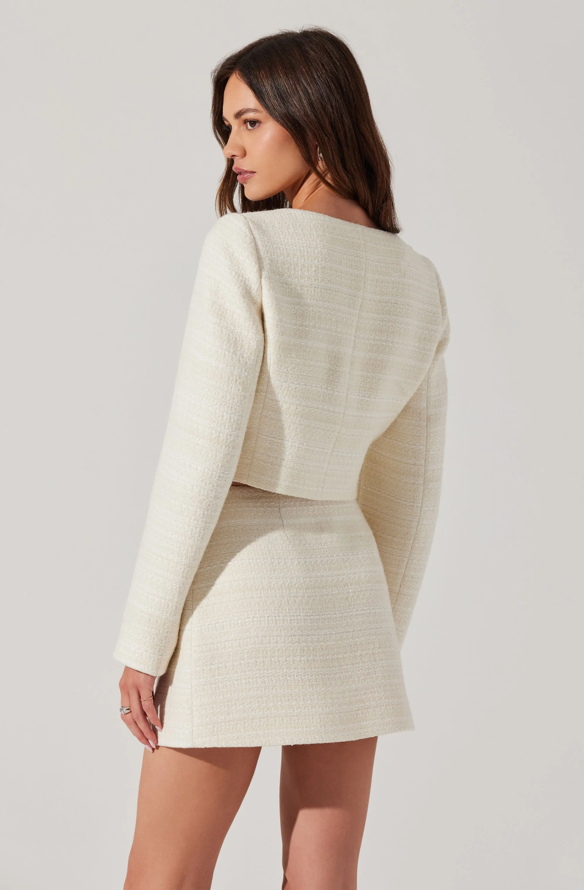 Rosario Tweed Cropped Jacket sold by Astr product image thumbnail 4