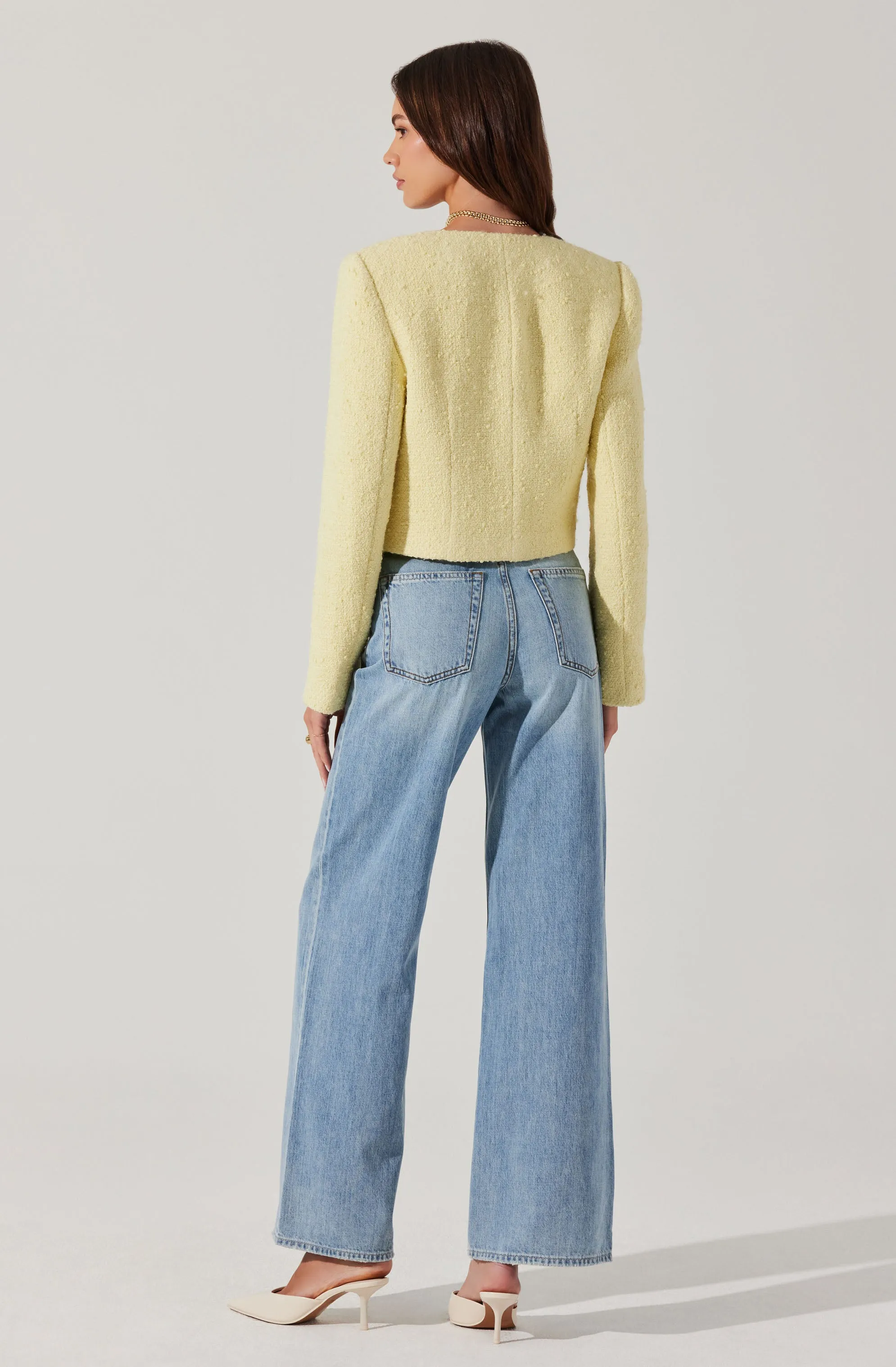 Marleigh V-Neck Tweed Jacket sold by Astr product image thumbnail 5