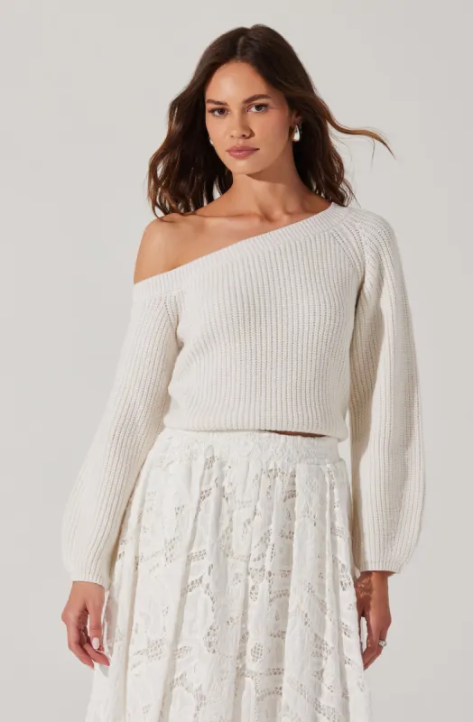 Ottolia Off Shoulder Sweater sold by Astr