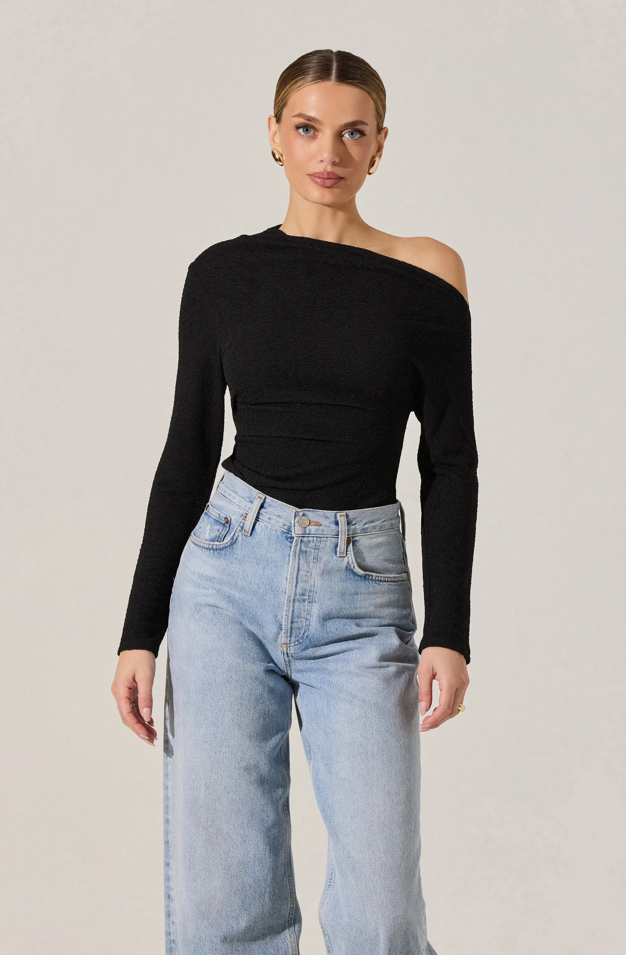 Textured Off Shoulder Top sold by Astr product image thumbnail 3