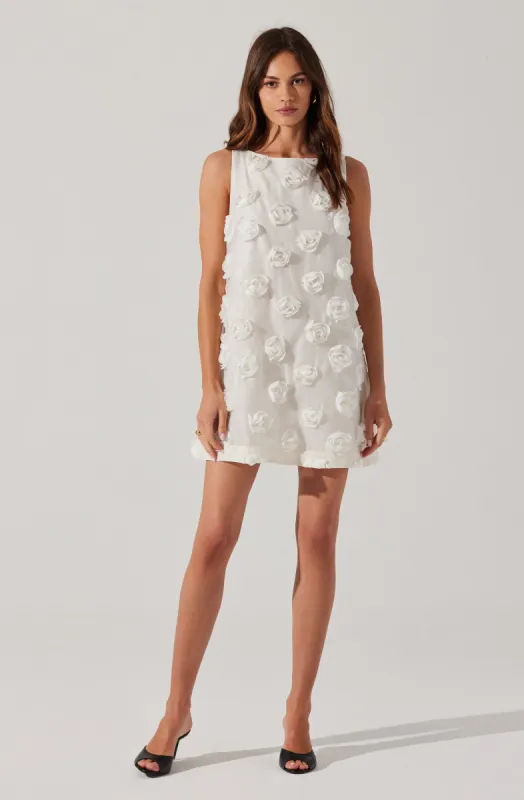 Floria 3D Floral Appliqué Dress sold by Astr