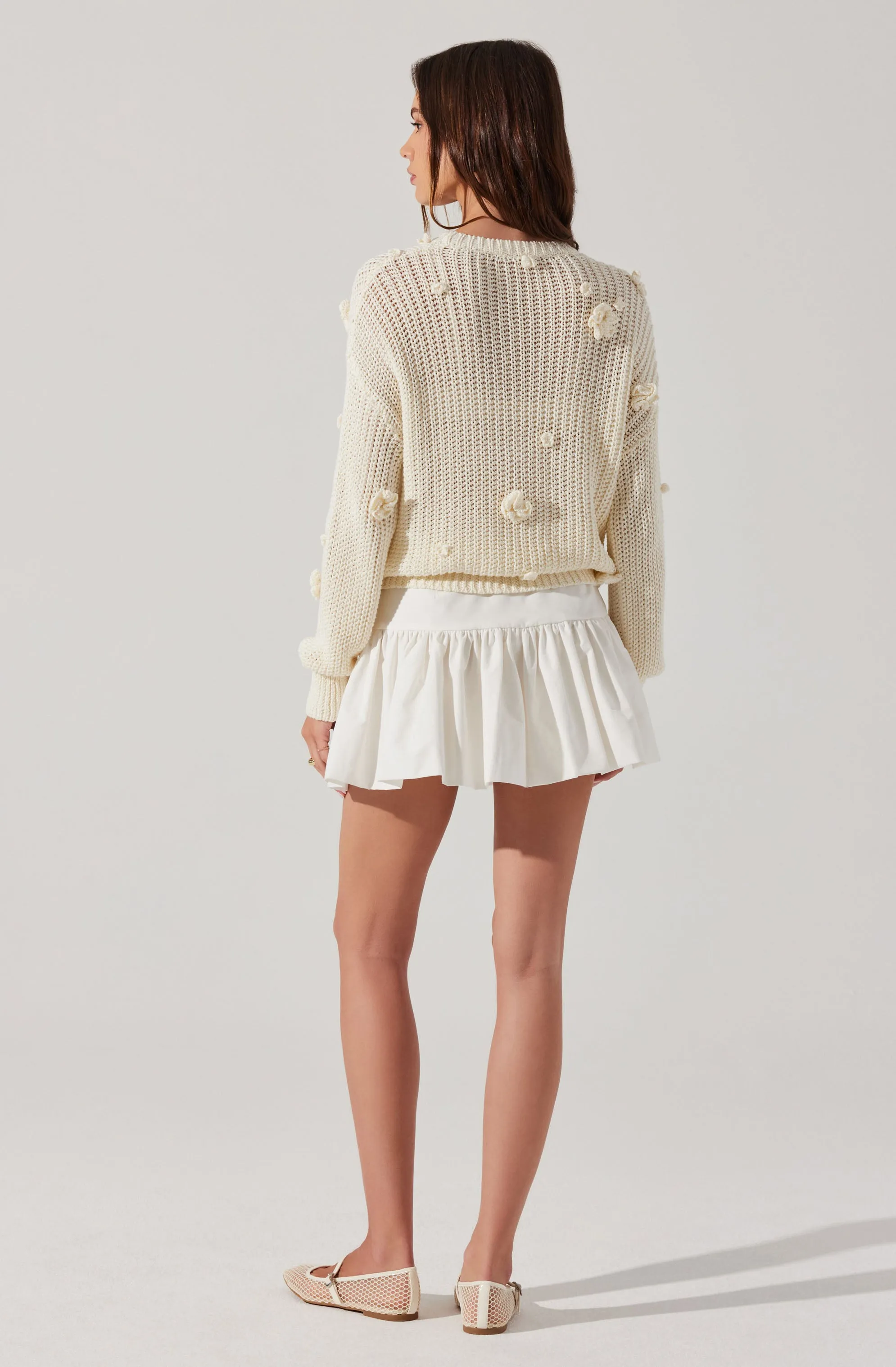 Hayley 3D Floral Crochet Sweater sold by Astr product image thumbnail 5