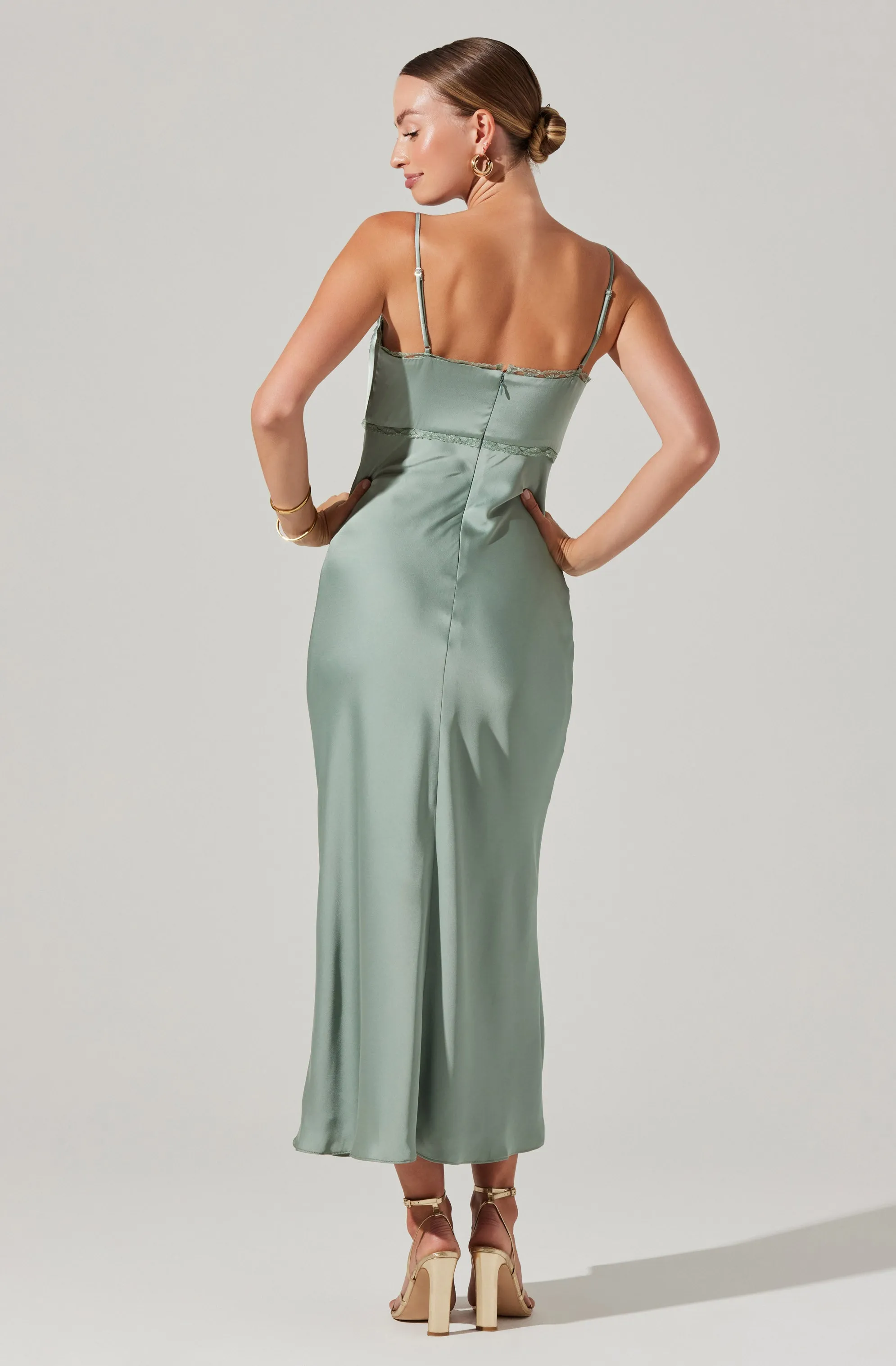 Florianne Satin Maxi Dress sold by Astr product image thumbnail 5