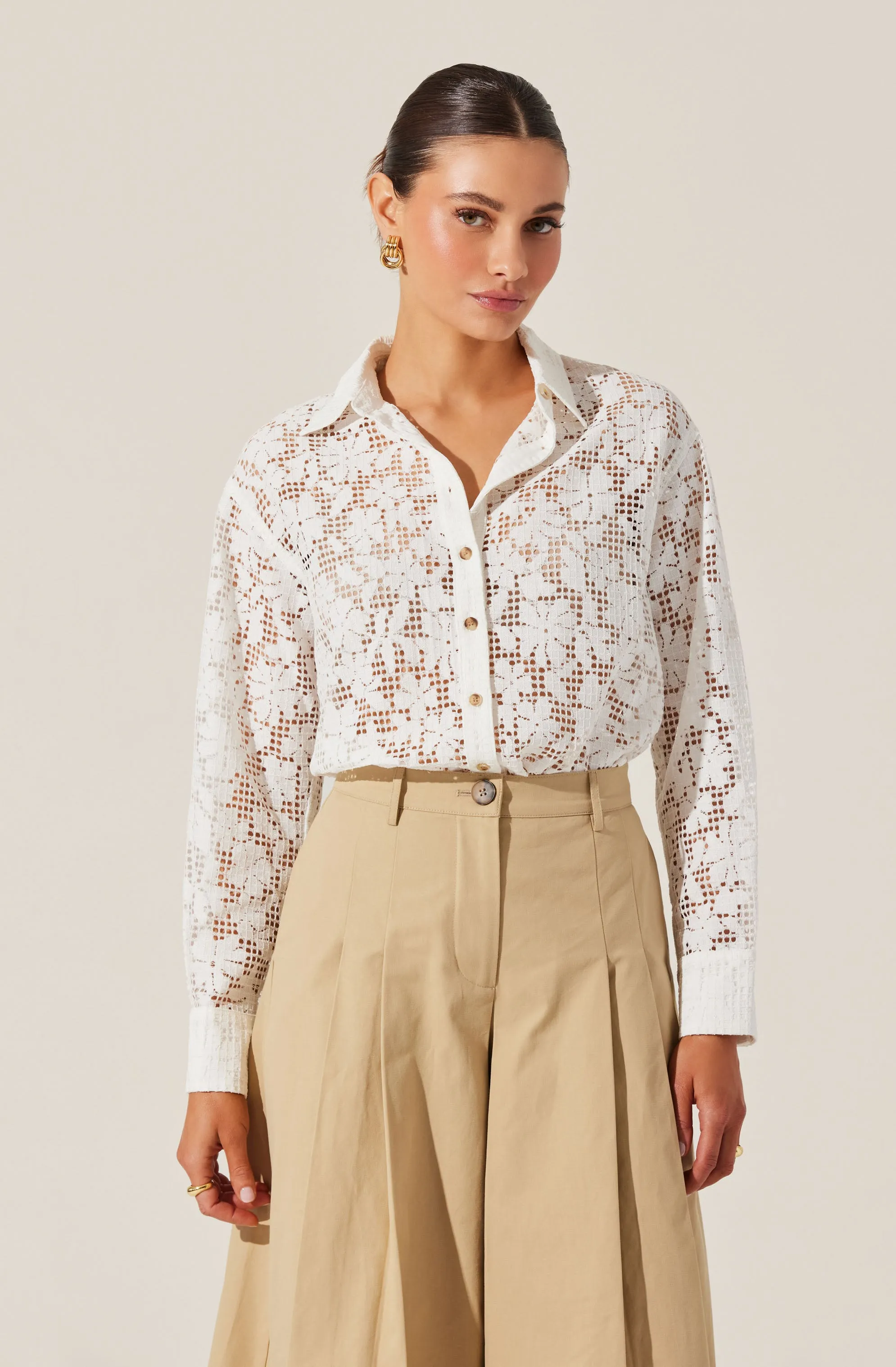 Tisa Floral Lace Top sold by Astr product image thumbnail 3