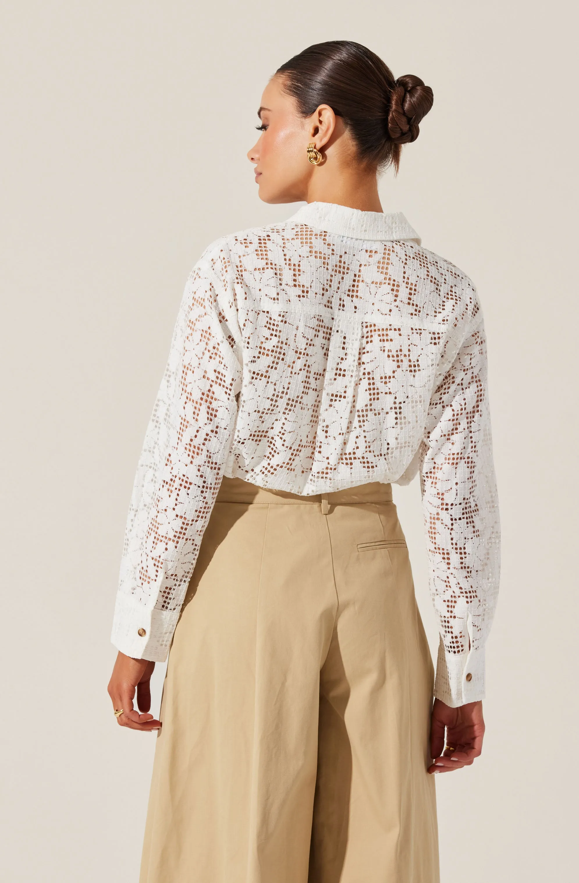 Tisa Floral Lace Top sold by Astr product image thumbnail 4