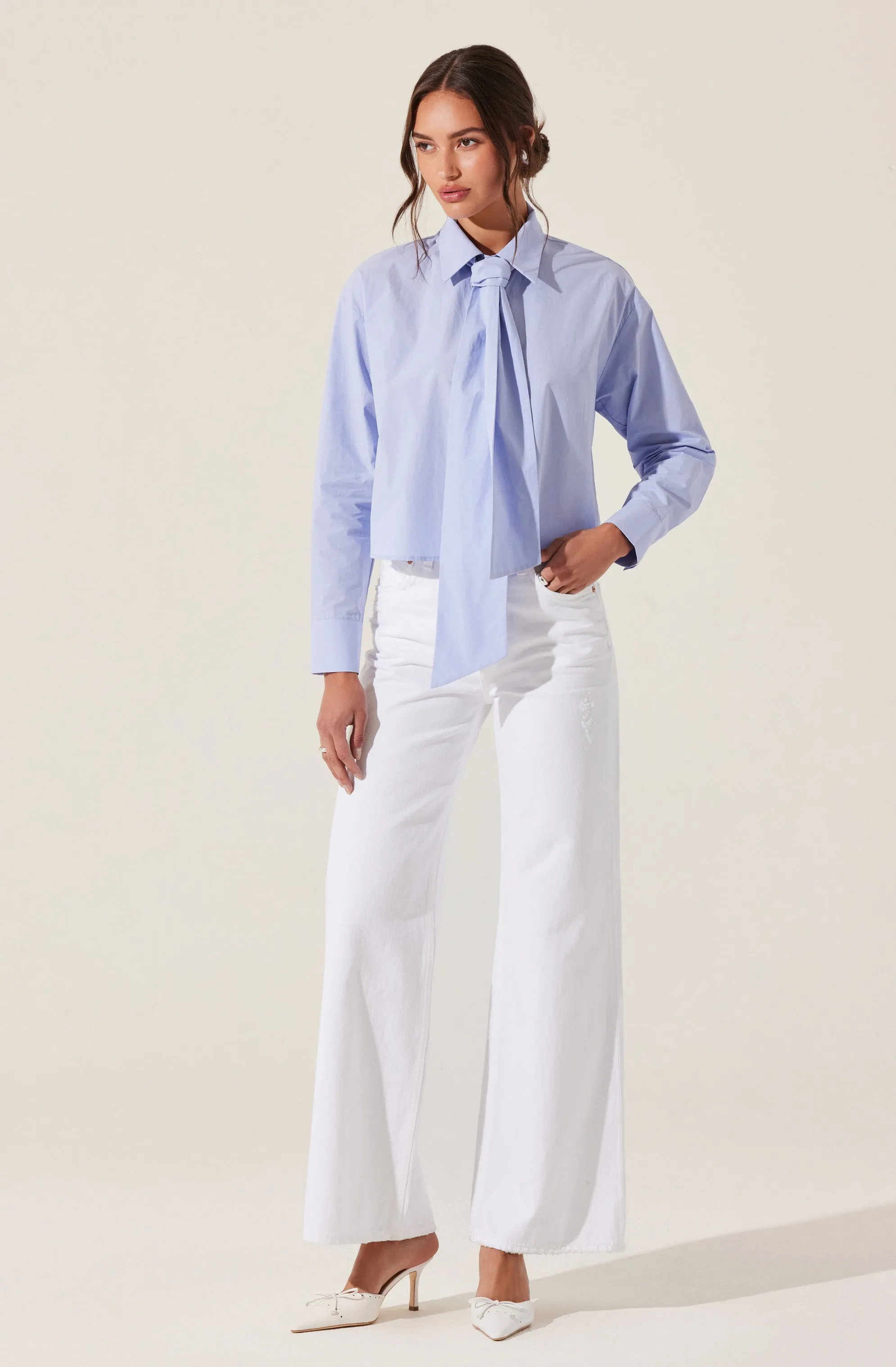 Wendi Bow Tie Top sold by Astr product image thumbnail 3