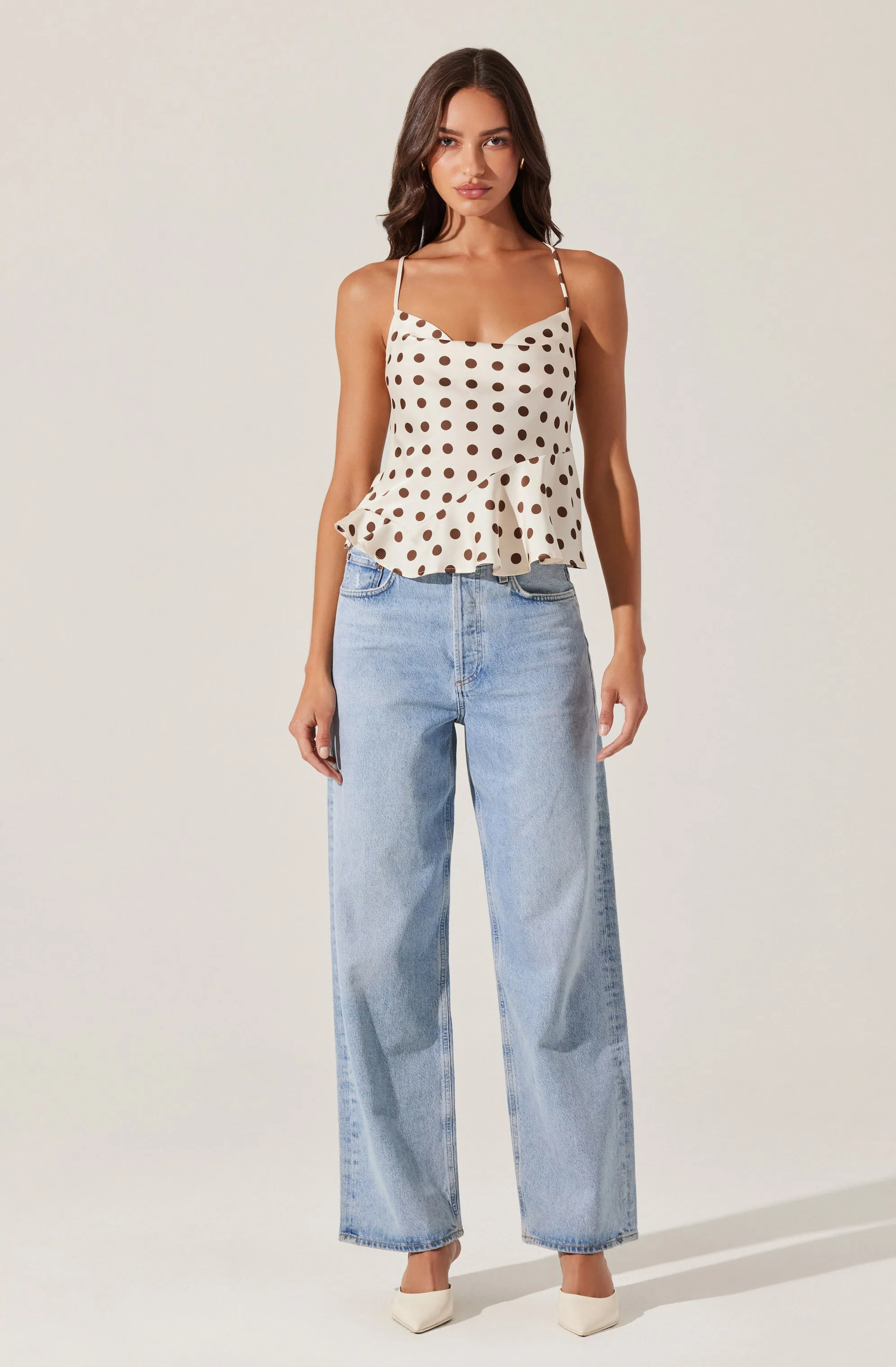Everli Cowl Neck Peplum Top sold by Astr product image thumbnail 5