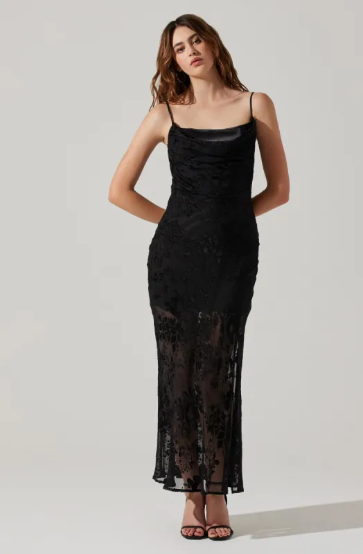 Aubrielle Burnout Maxi Dress made by Astr
