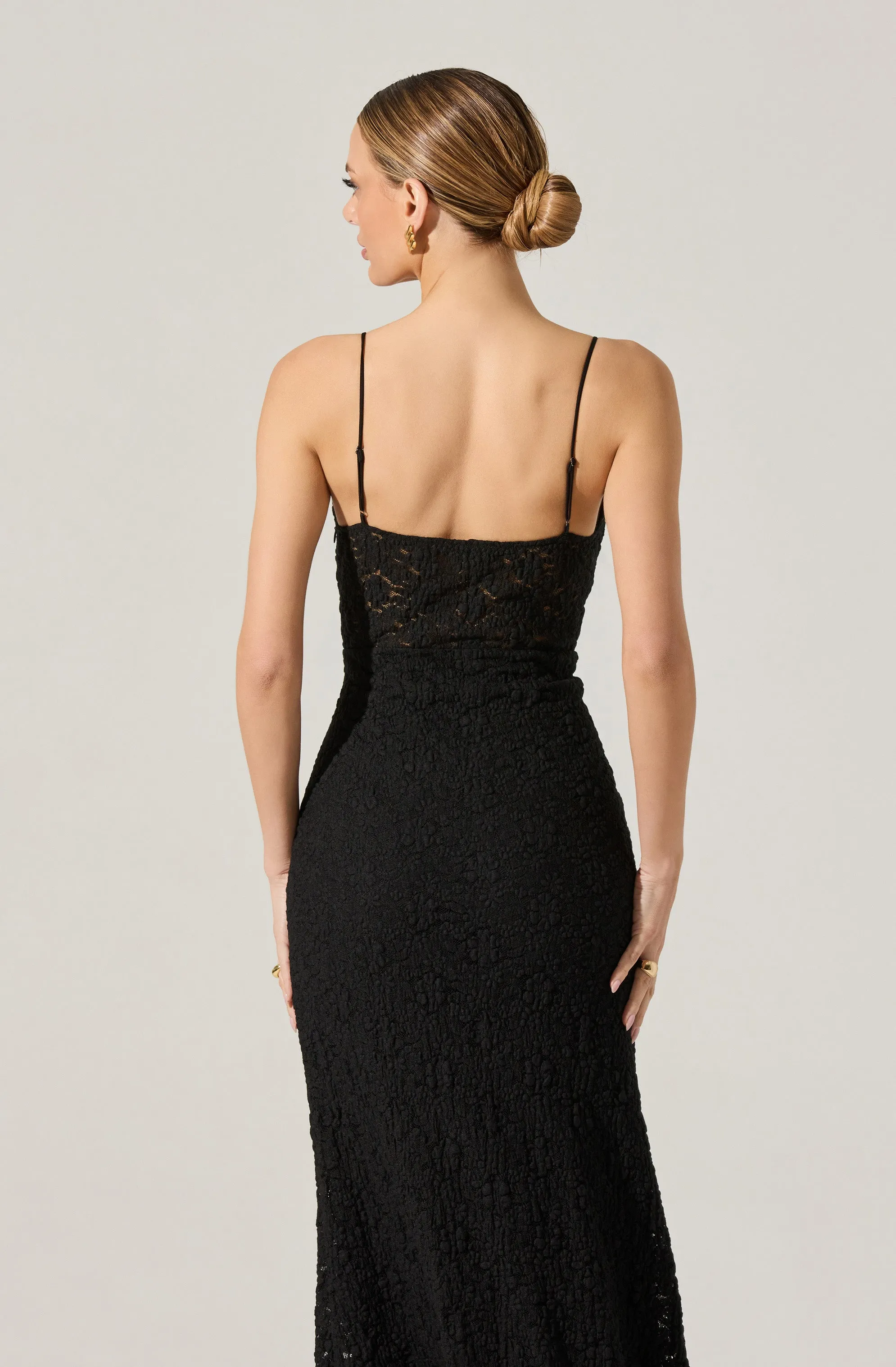 Floral Lace Knit Midi Dress sold by Astr product image thumbnail 5