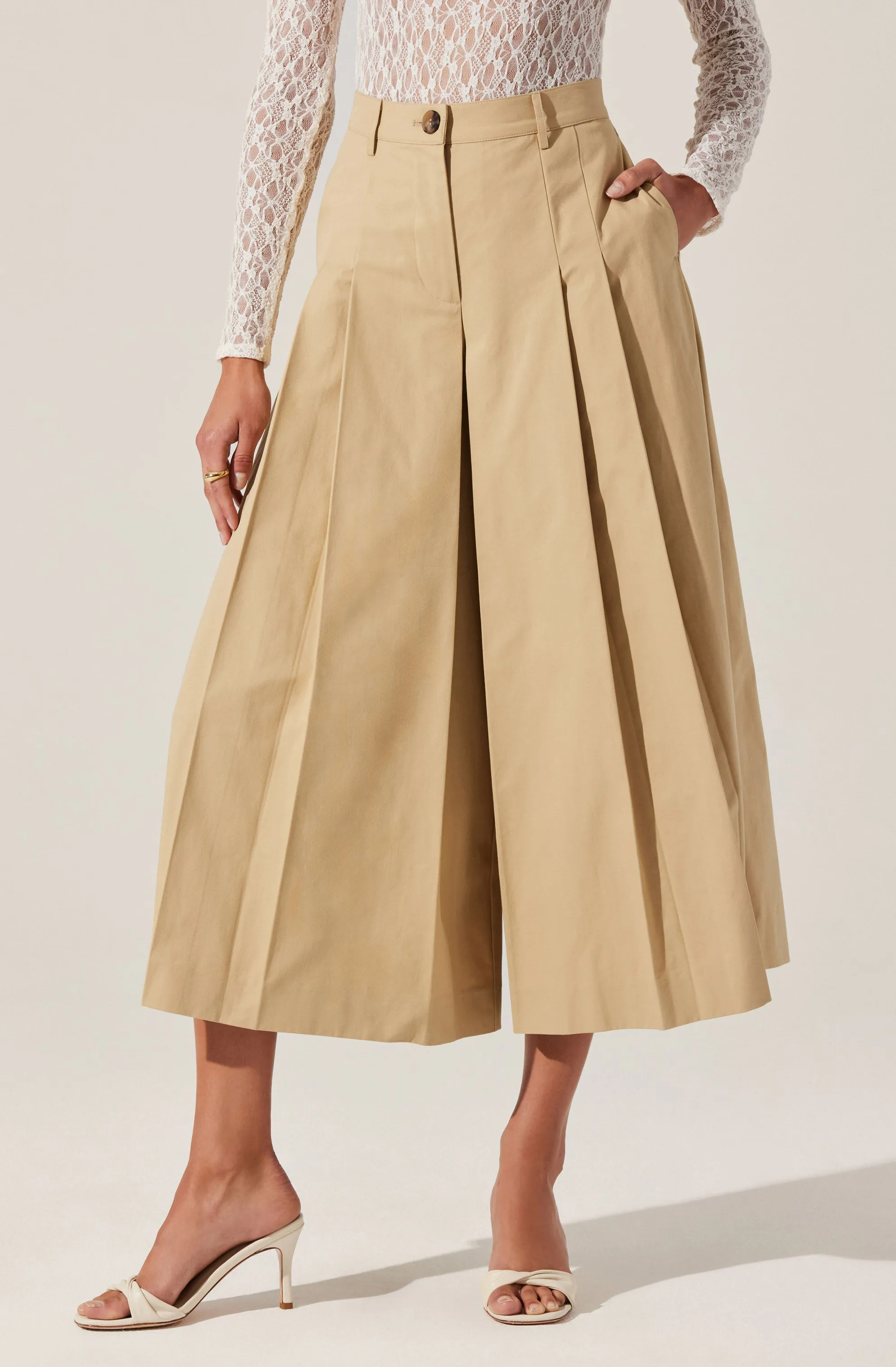 Rowen Pleated Culotte Pants sold by Astr product image thumbnail 5