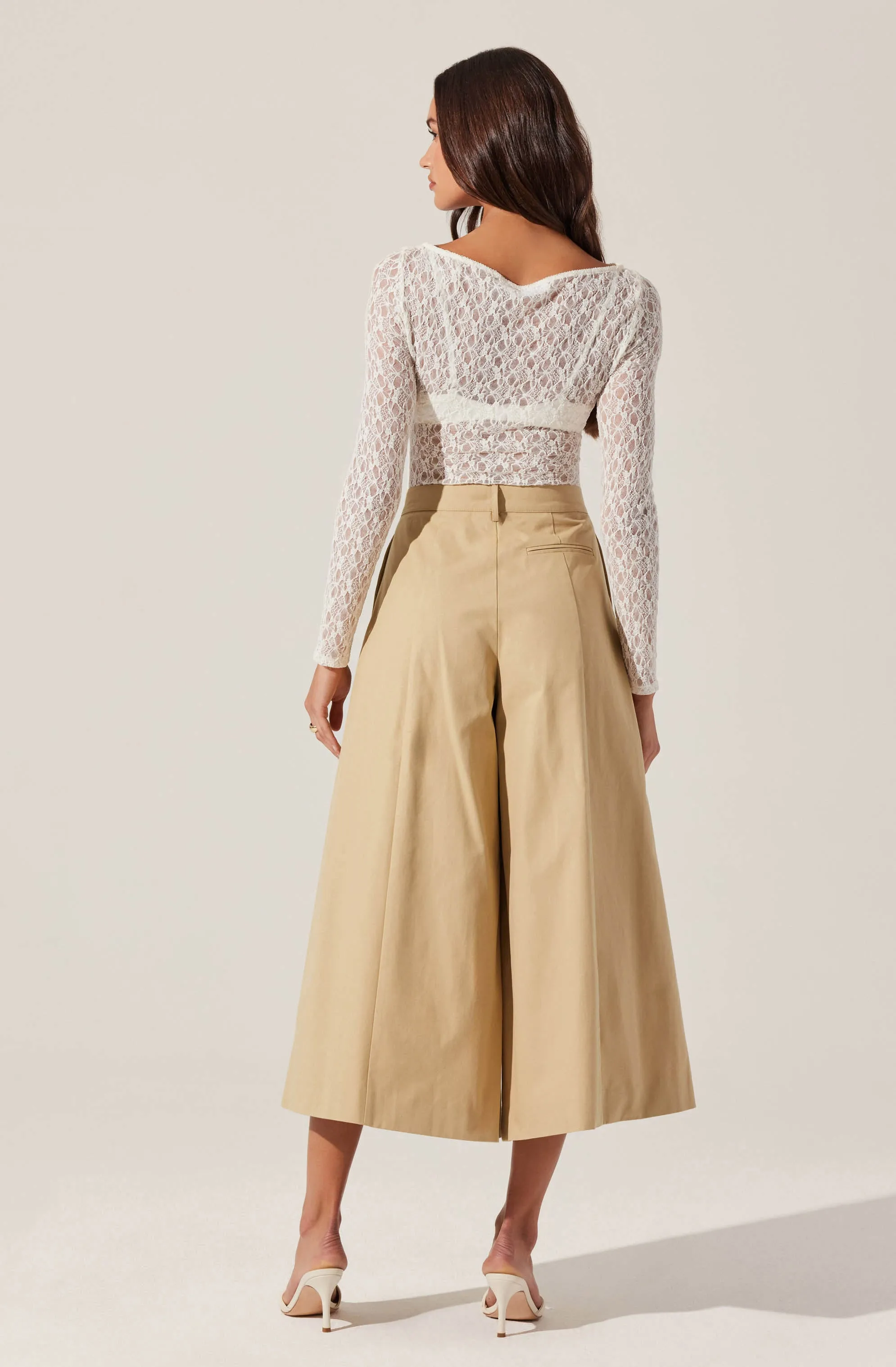 Rowen Pleated Culotte Pants sold by Astr product image thumbnail 4