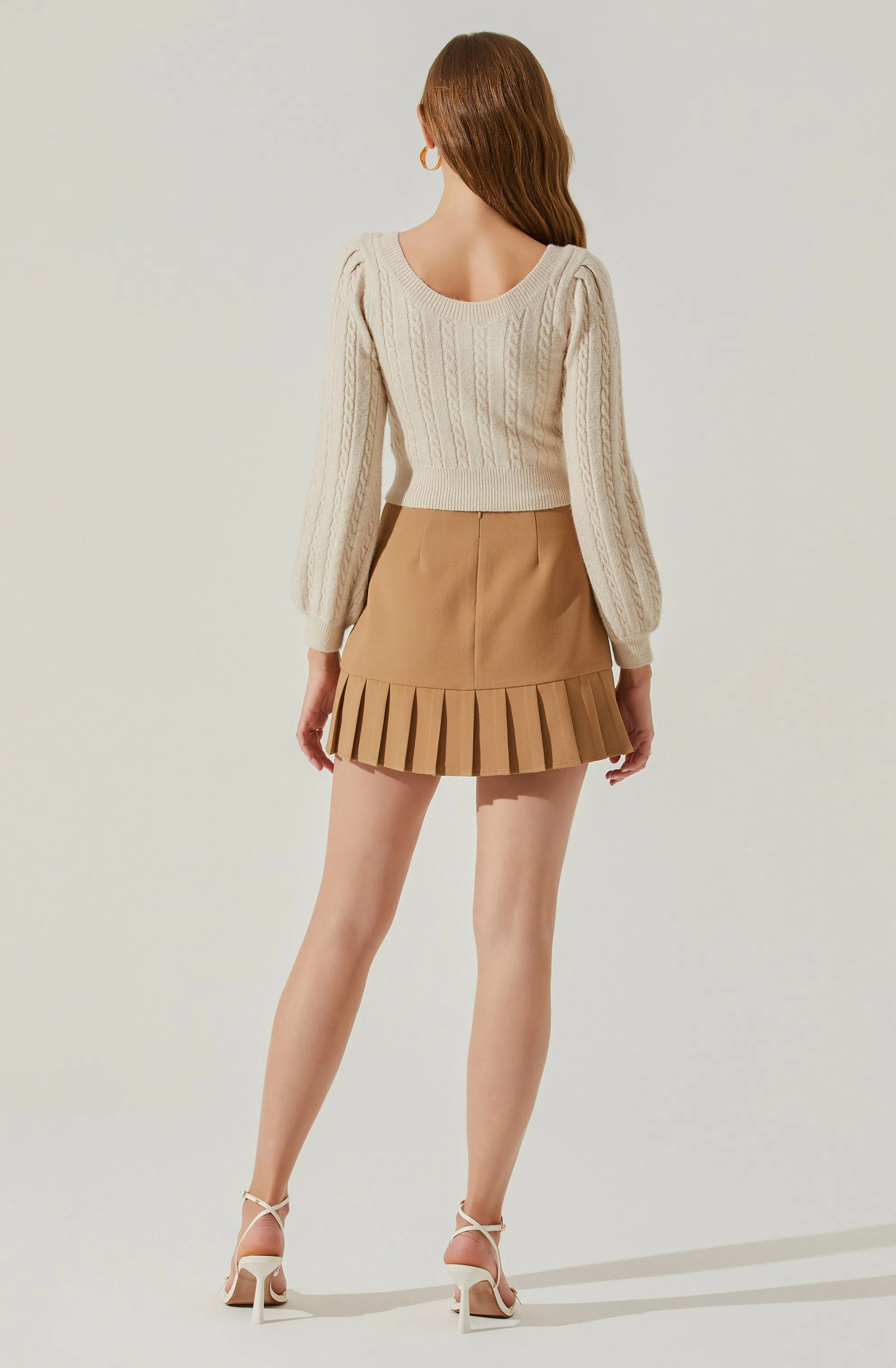 Fabiana Pleated Mini Skirt sold by Astr product image thumbnail 5