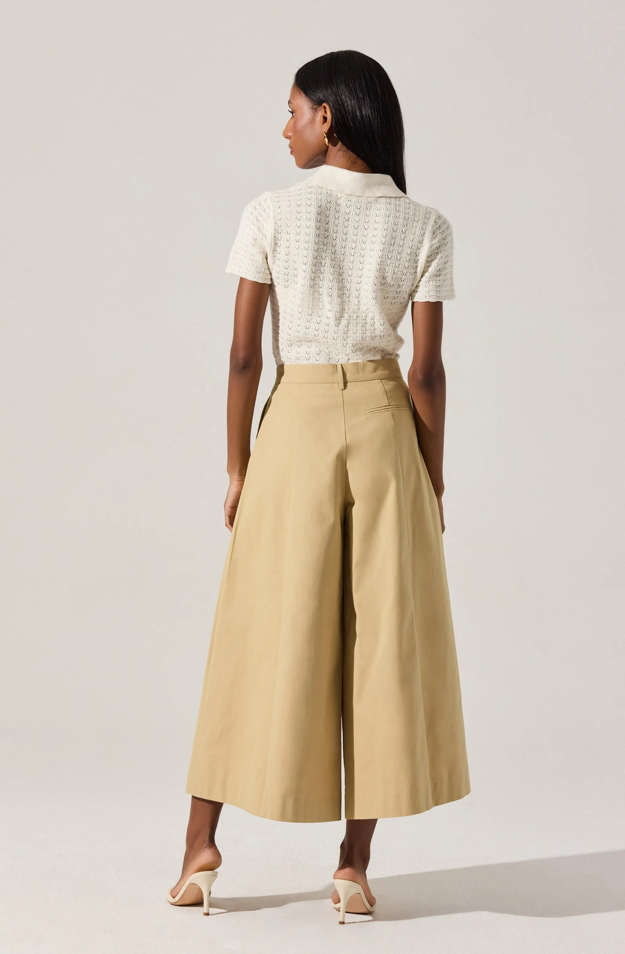 Pearl Polo Pointelle Sweater sold by Astr product image thumbnail 5