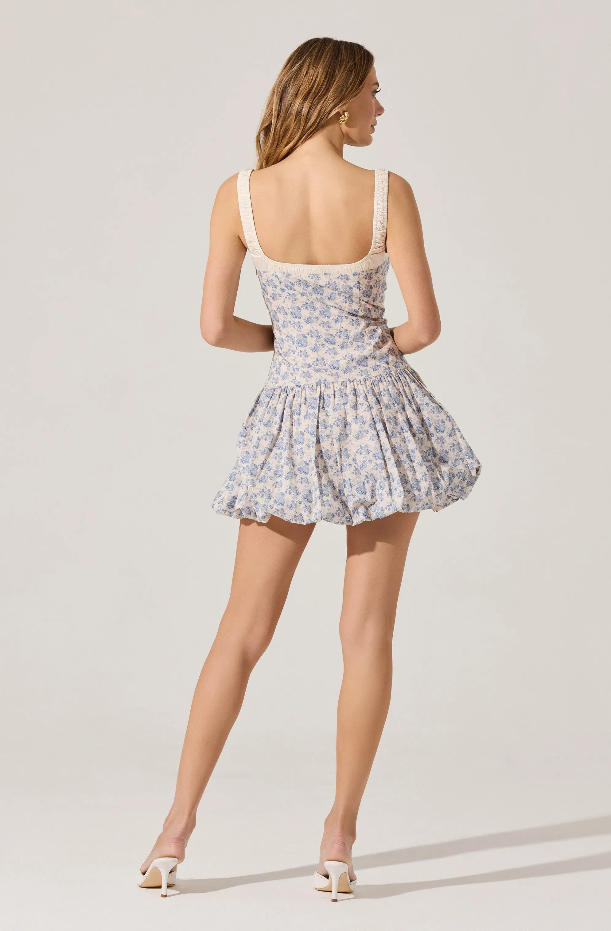 Floral Milkmaid Bubble Hem Dress sold by Astr product image thumbnail 4