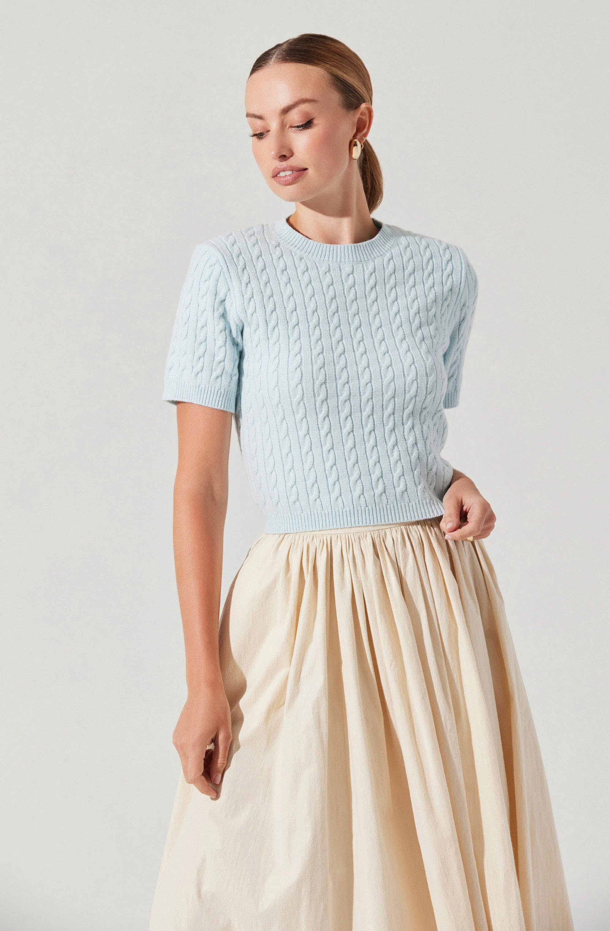 Iyla Cable Knit Sweater sold by Astr