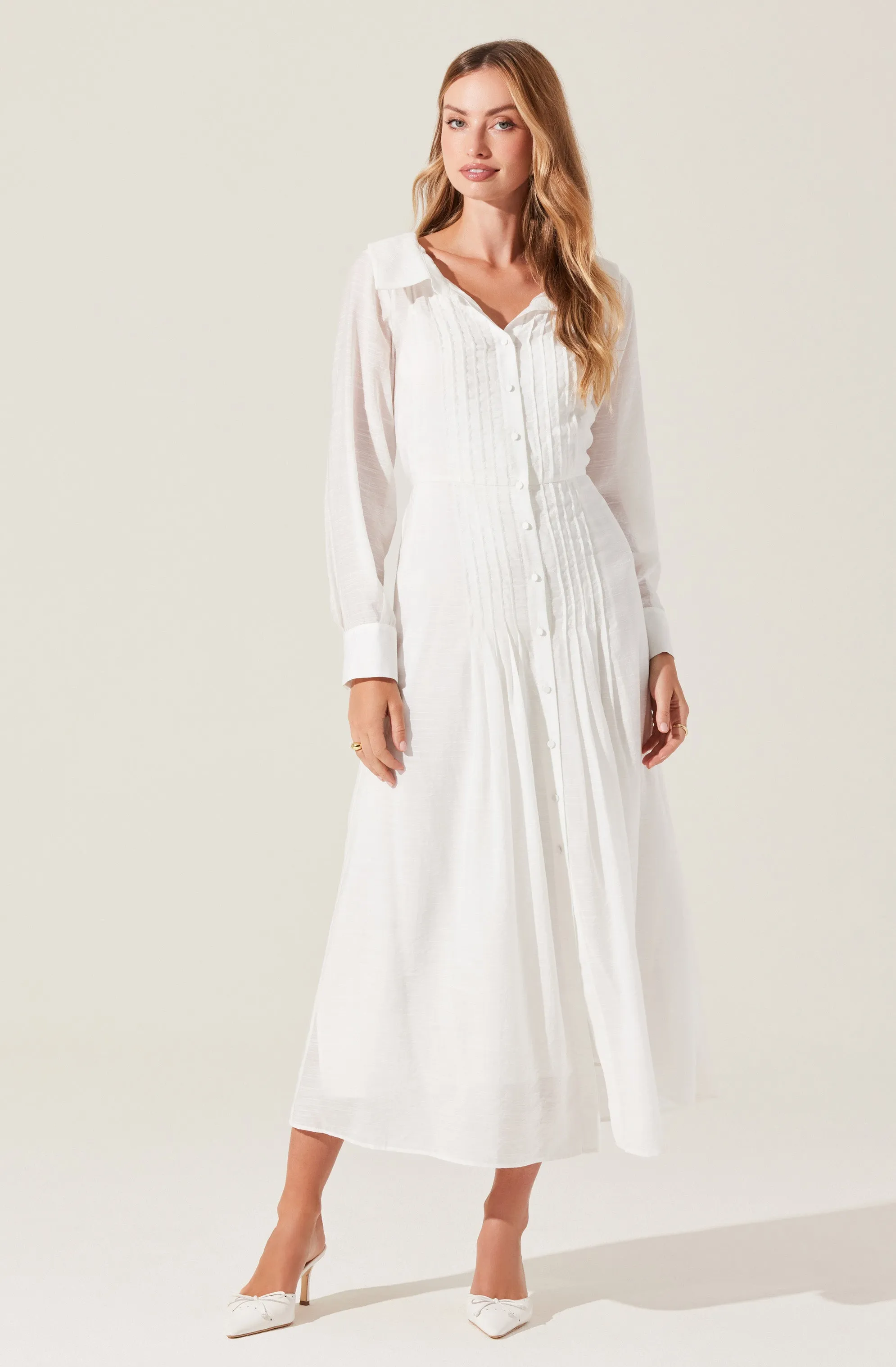 Diell Pleated Midi Dress sold by Astr product image thumbnail 3