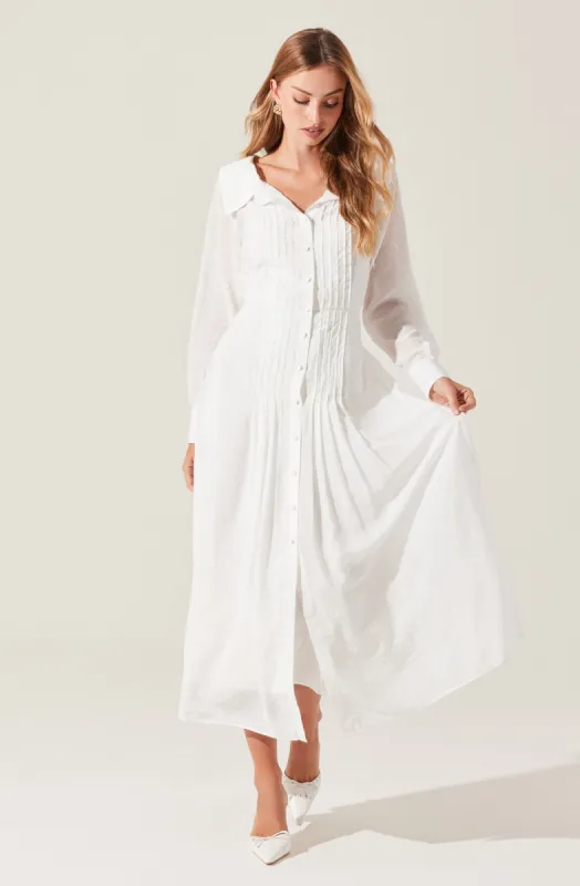 Diell Pleated Midi Dress sold by Astr