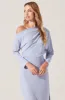 Naida Off Shoulder Midi Dress sold by Astr