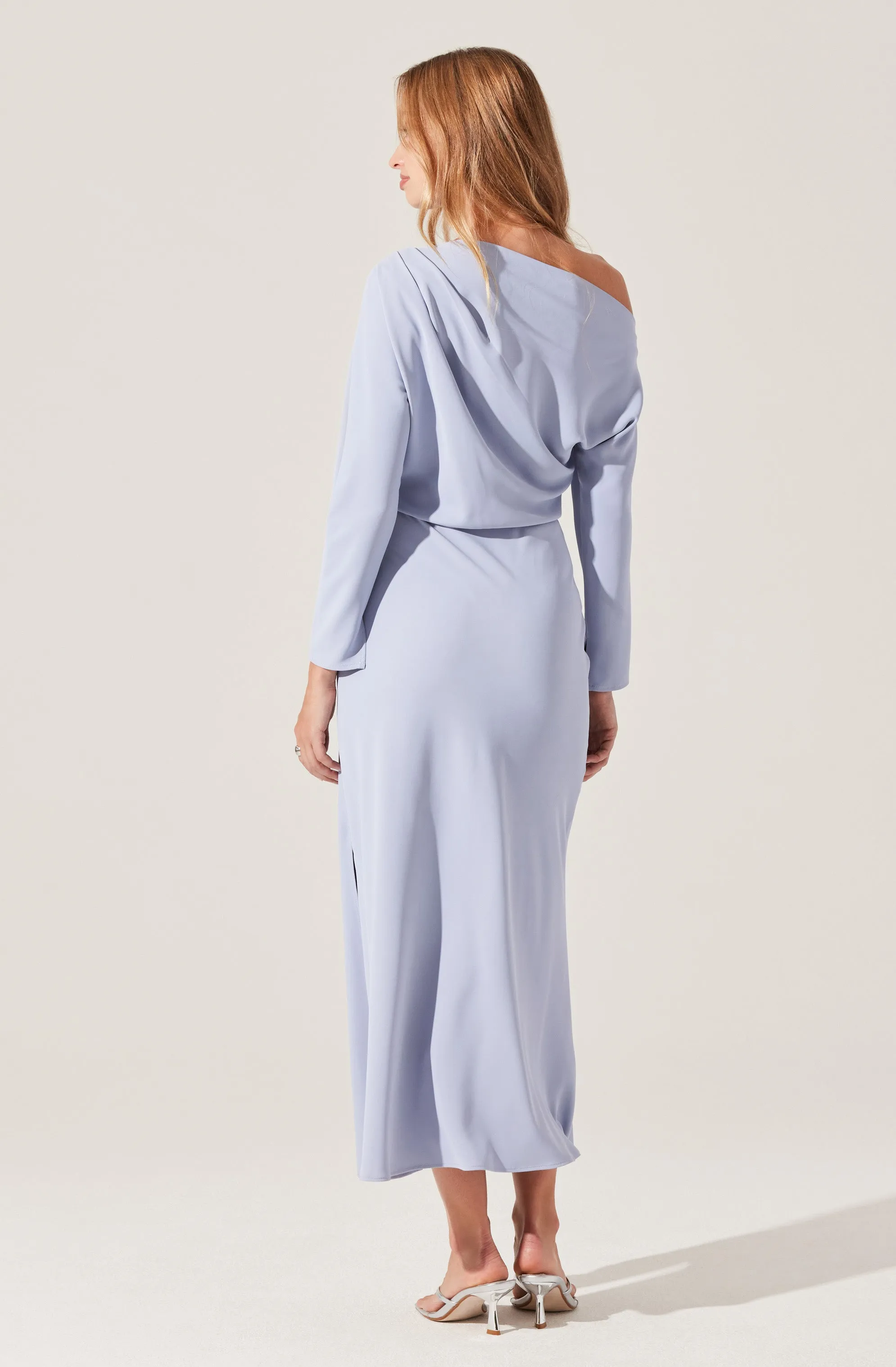 Naida Off Shoulder Midi Dress sold by Astr product image thumbnail 4