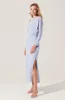 Naida Off Shoulder Midi Dress sold by Astr