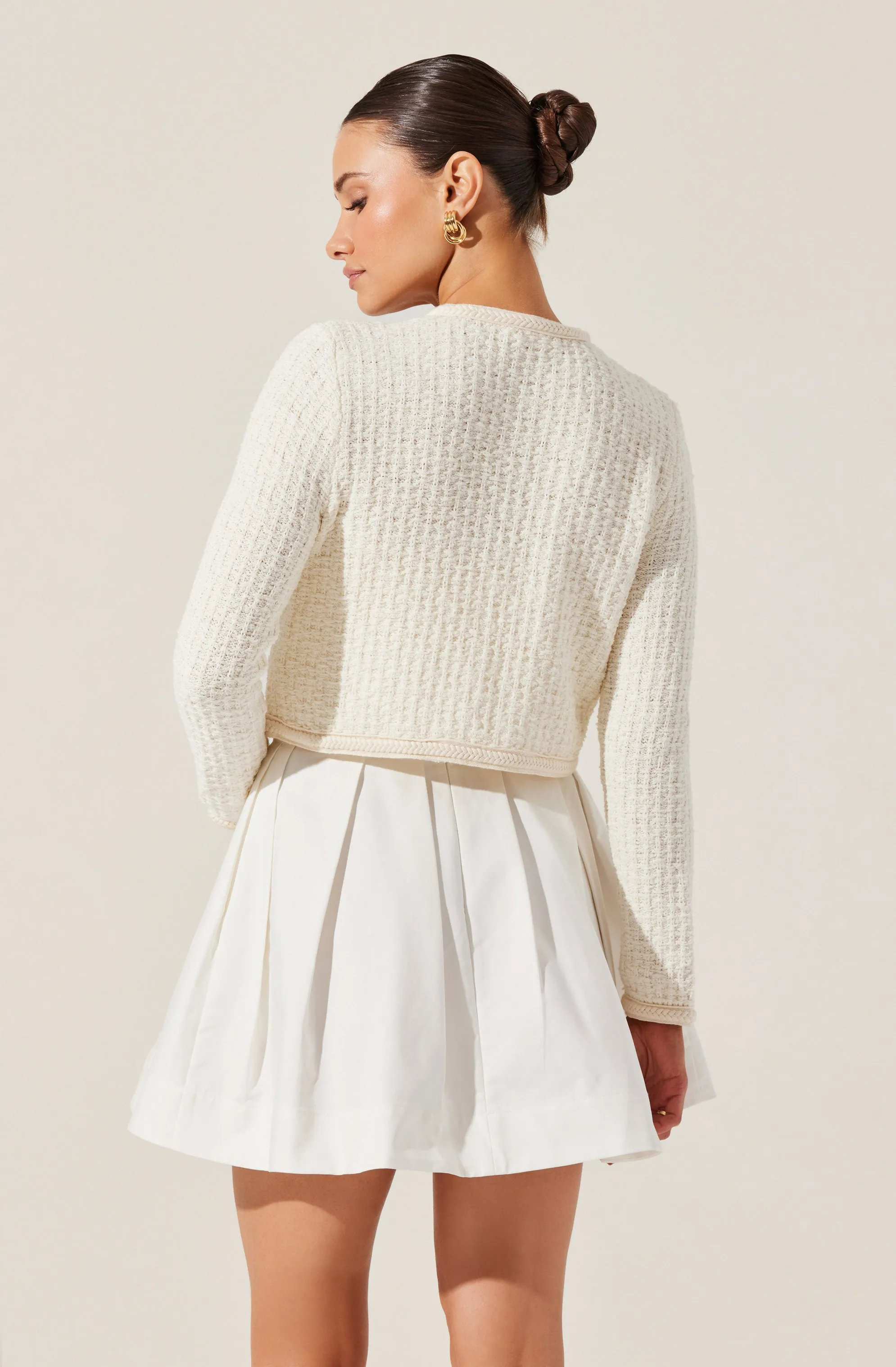 Blaise Pearl Button Cardigan sold by Astr product image thumbnail 4