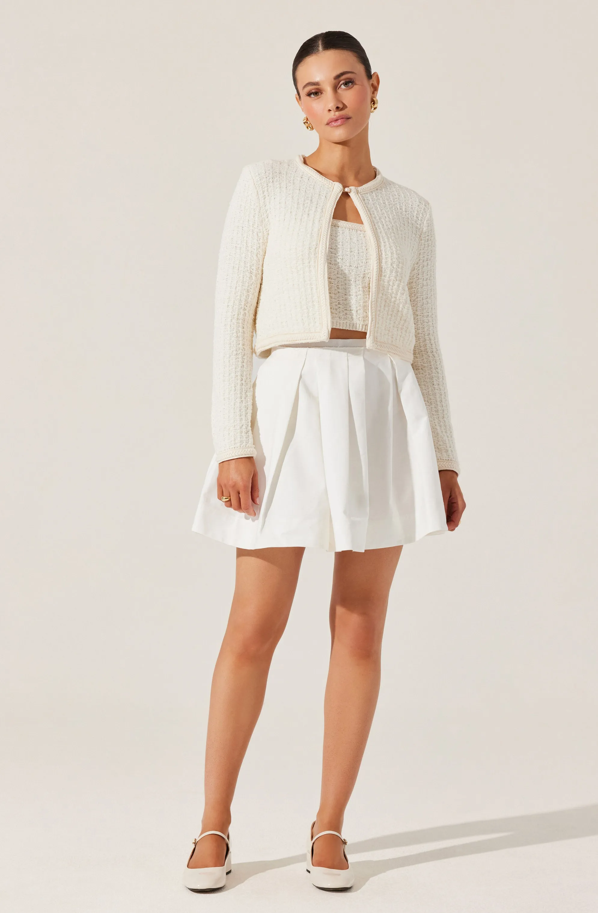 Blaise Pearl Button Cardigan sold by Astr product image thumbnail 3