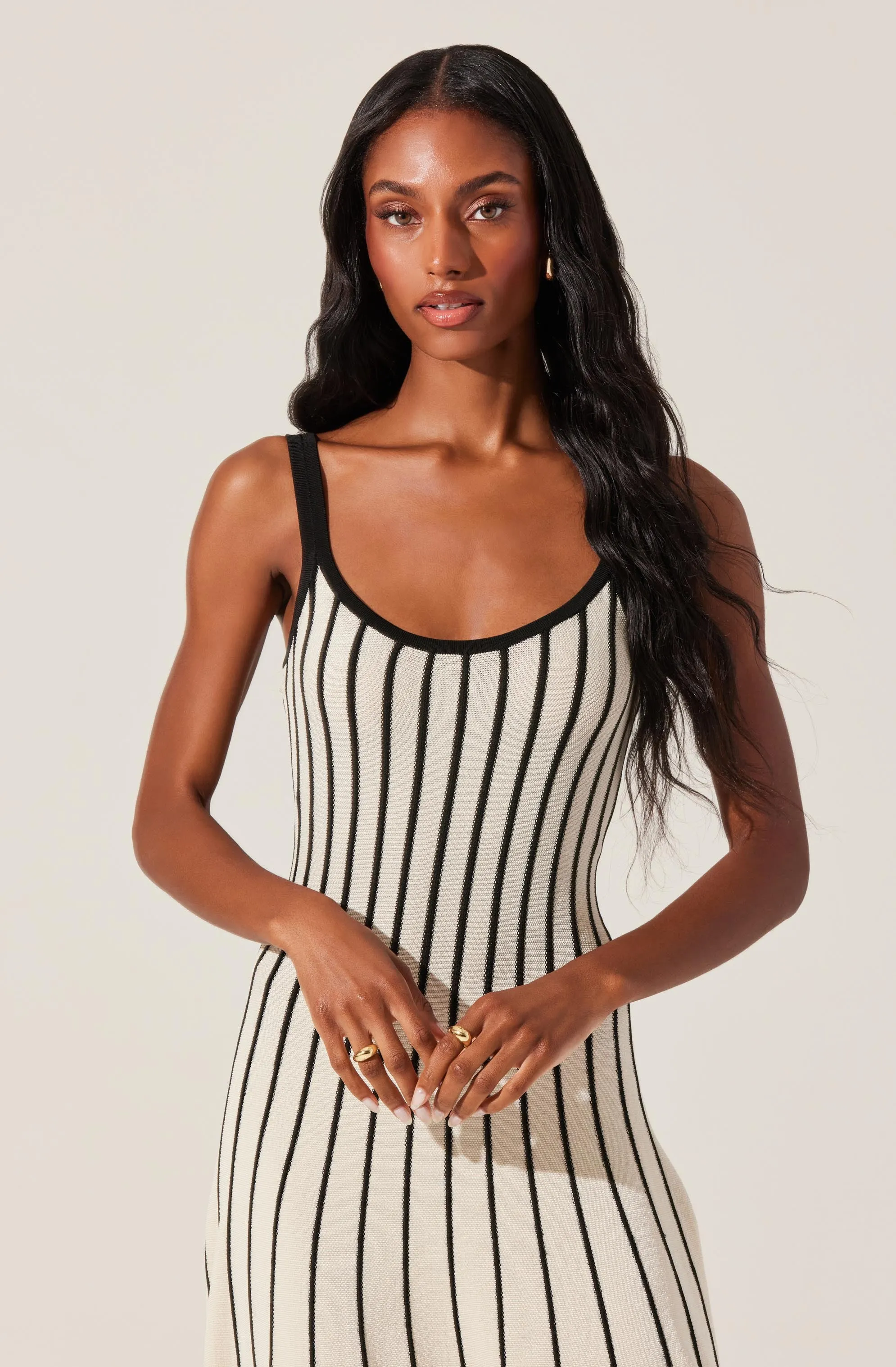 Irecia Stripe Sweater Midi Dress sold by Astr product image thumbnail 4
