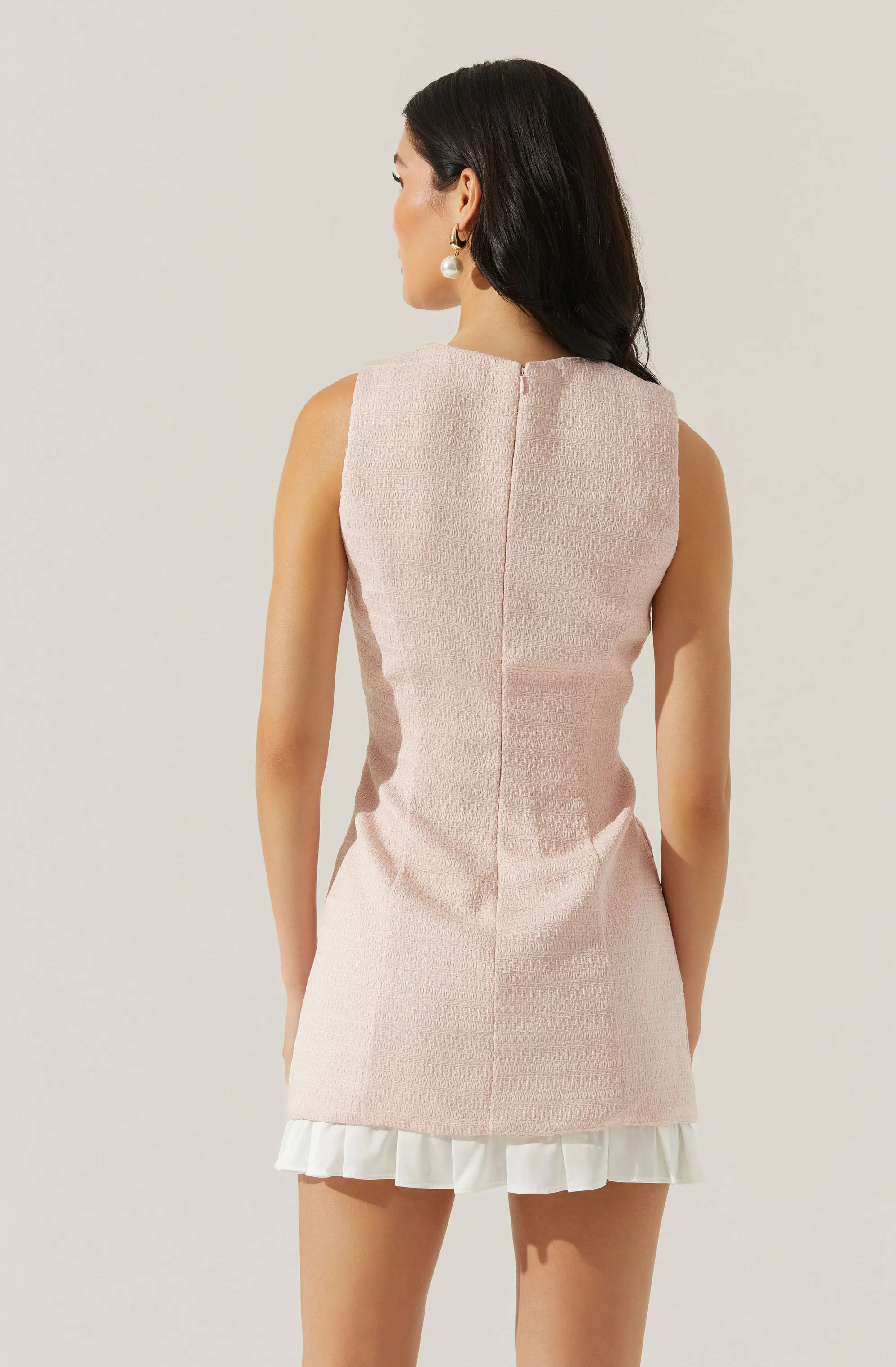 Sebrina Tweed Pleated Dress sold by Astr product image thumbnail 4