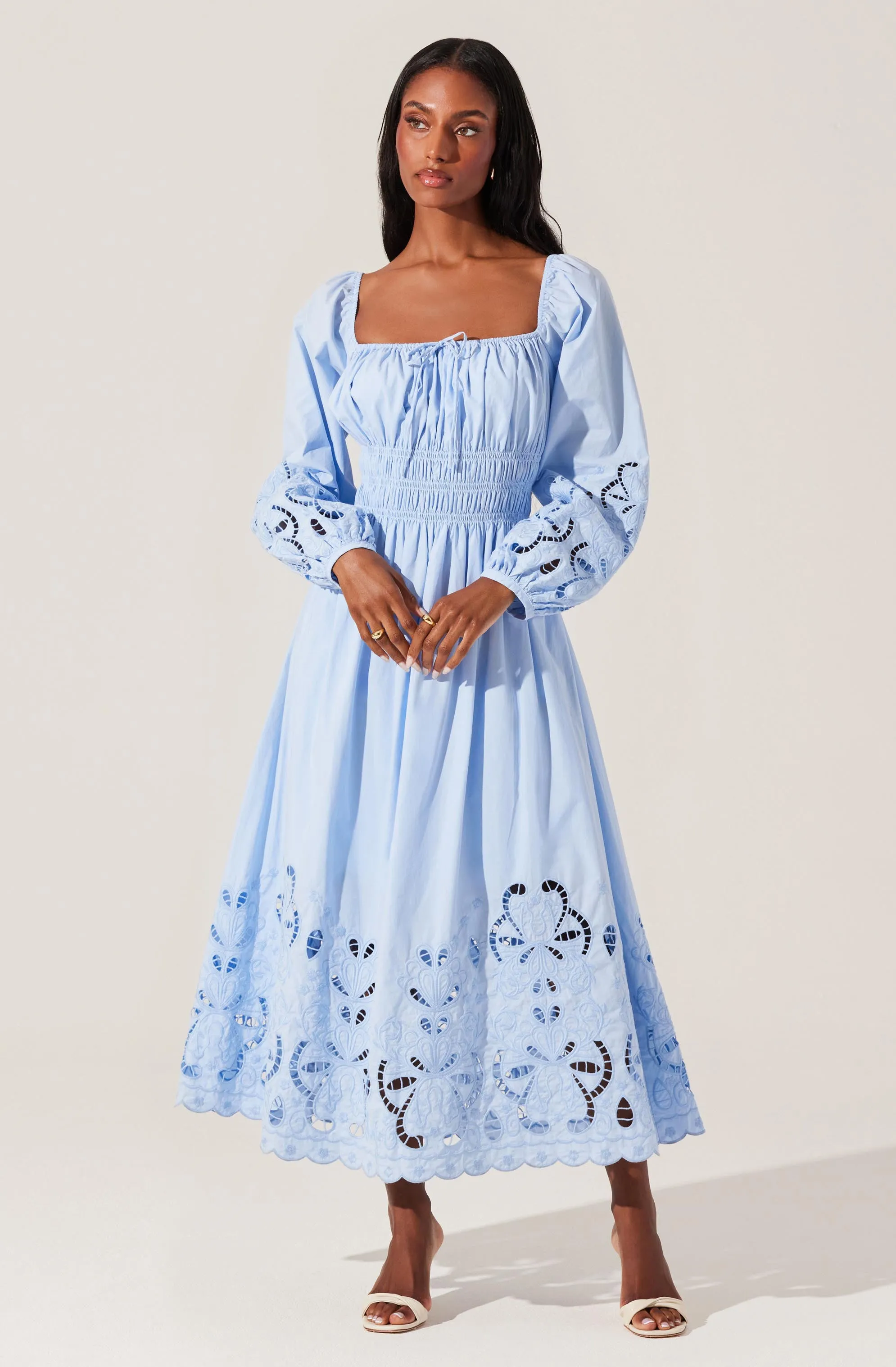 Wisnia Eyelet Embroidered Dress sold by Astr