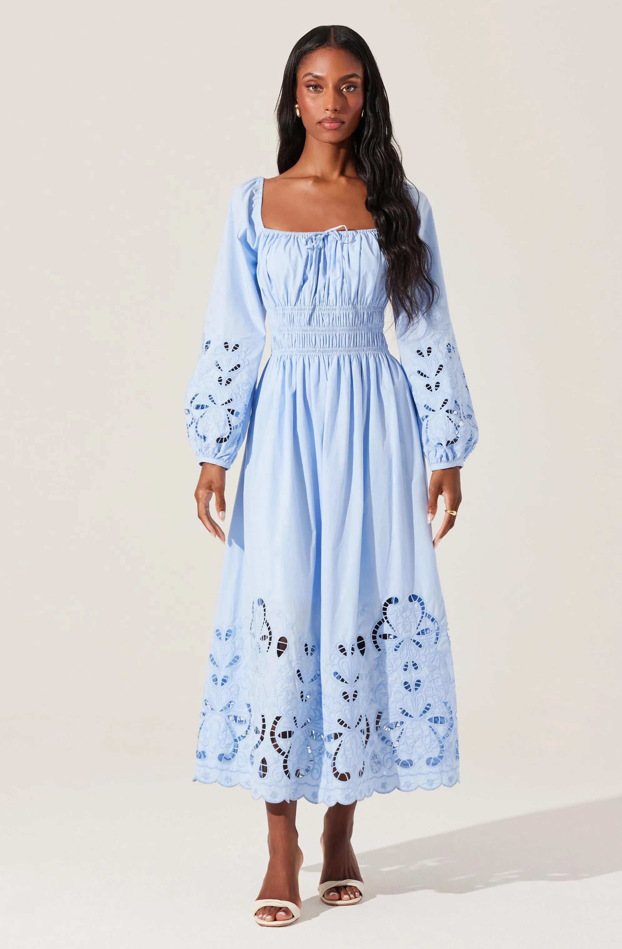 Wisnia Eyelet Embroidered Dress sold by Astr product image thumbnail 3