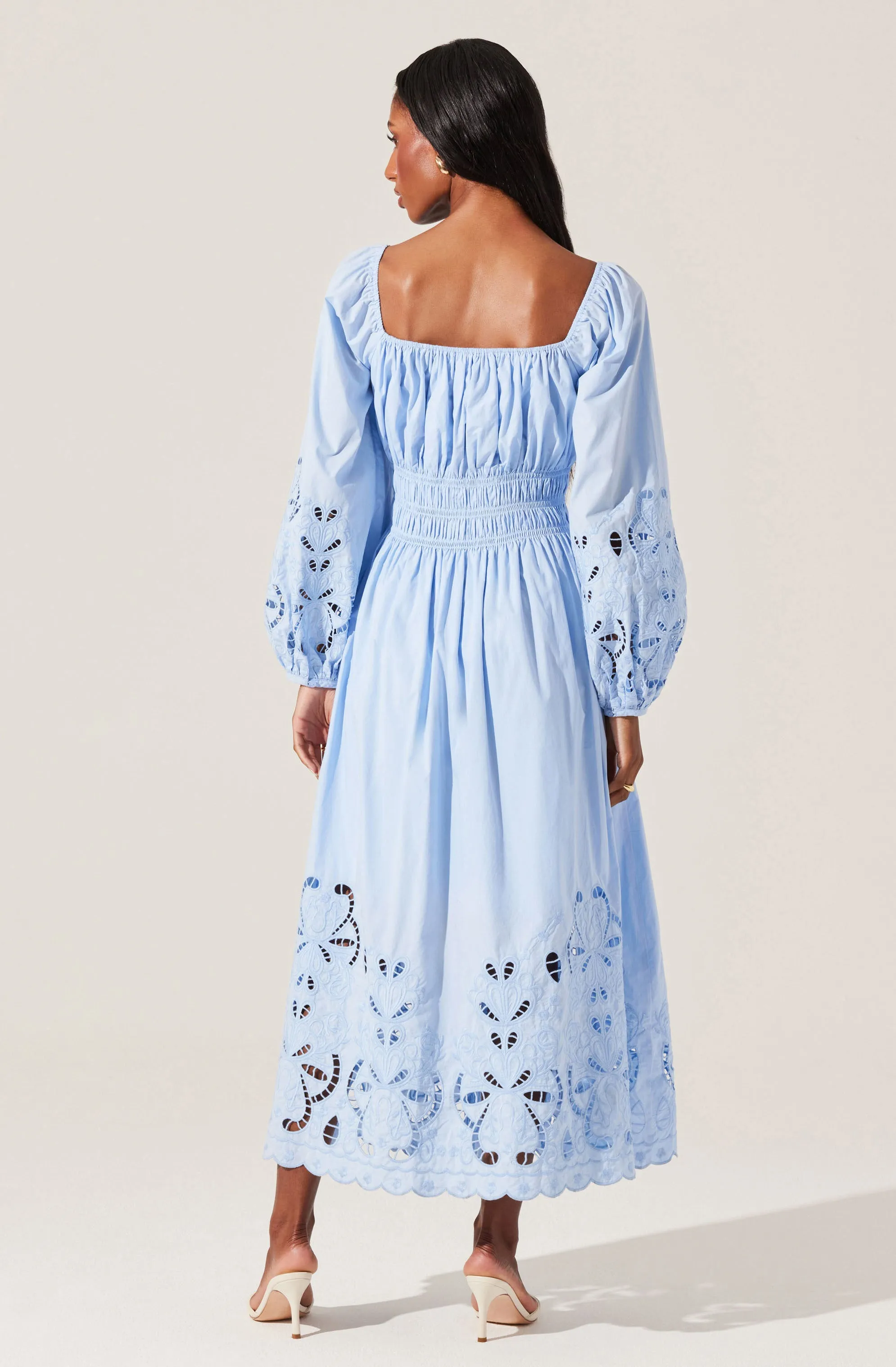 Wisnia Eyelet Embroidered Dress sold by Astr product image thumbnail 5