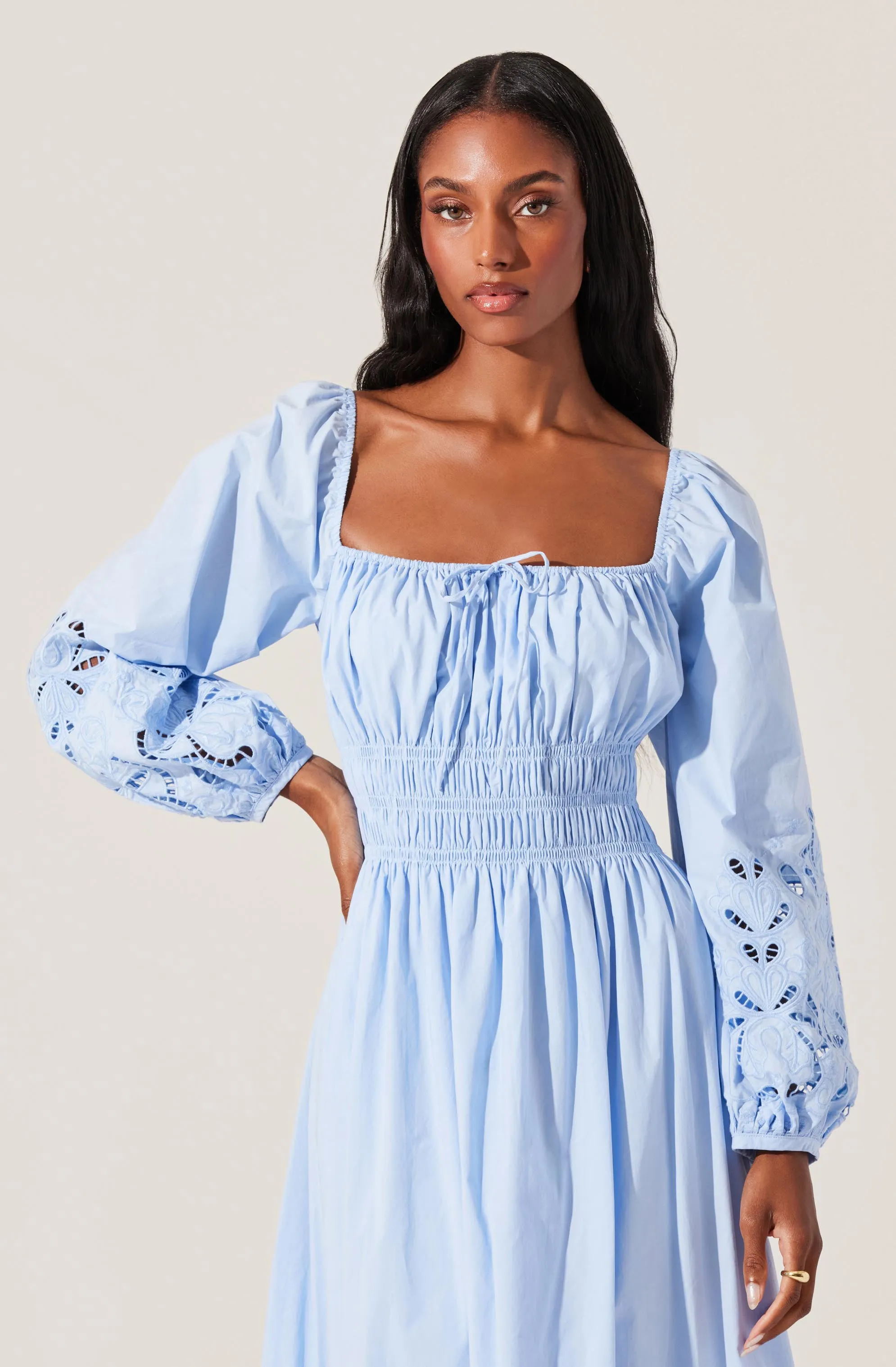 Wisnia Eyelet Embroidered Dress sold by Astr product image thumbnail 2