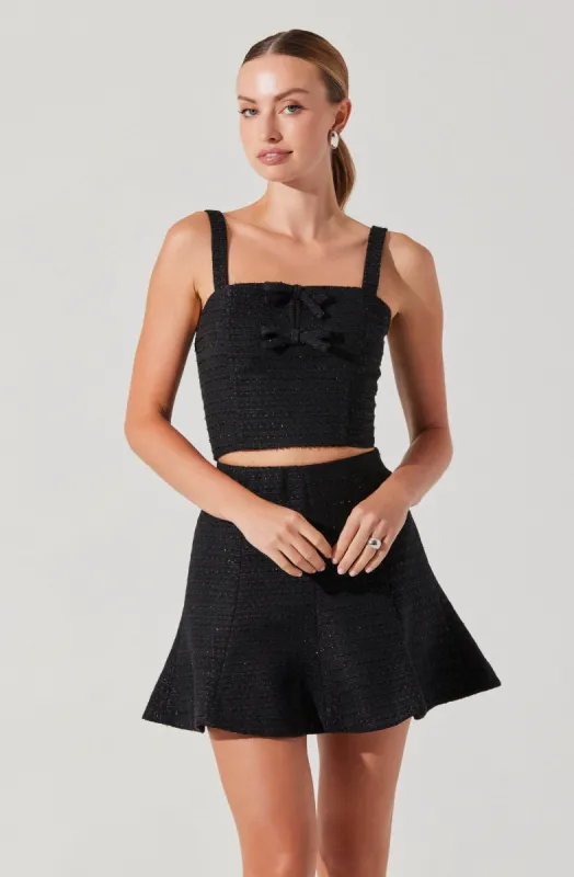 Kiona Tweed Bow Top sold by Astr